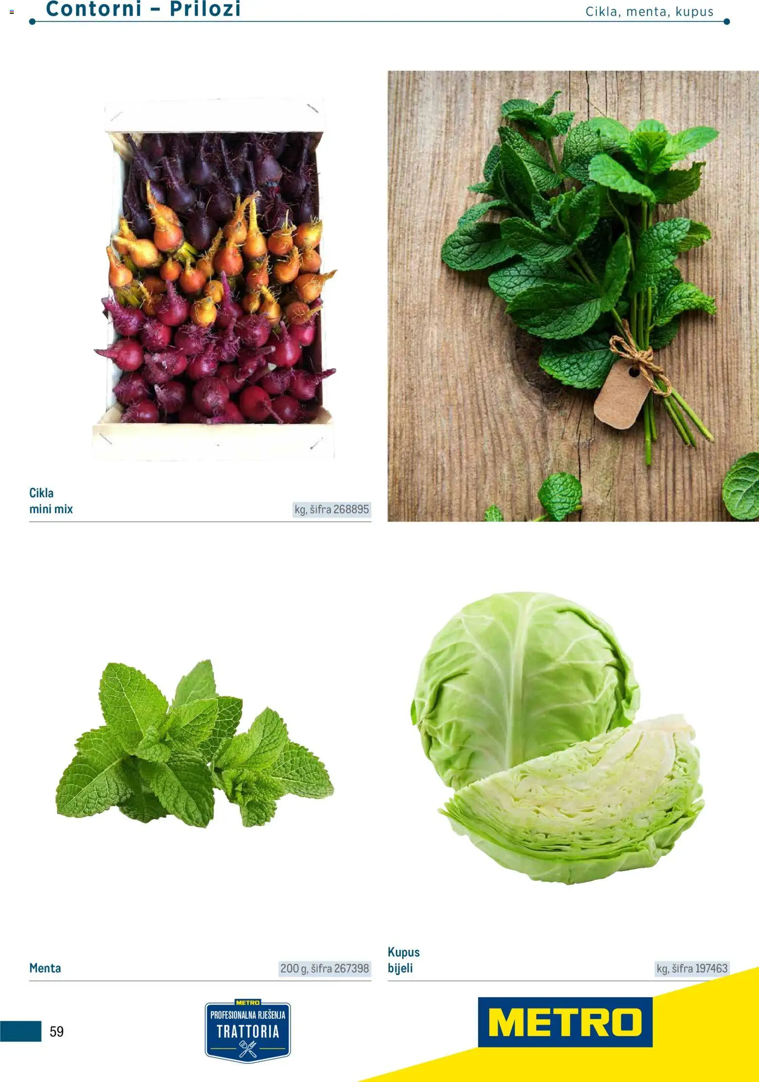 Metro katalog | vrijedi od 05.03.2026 | Stranica: 59 | Proizvodi: Cikla, Kupus