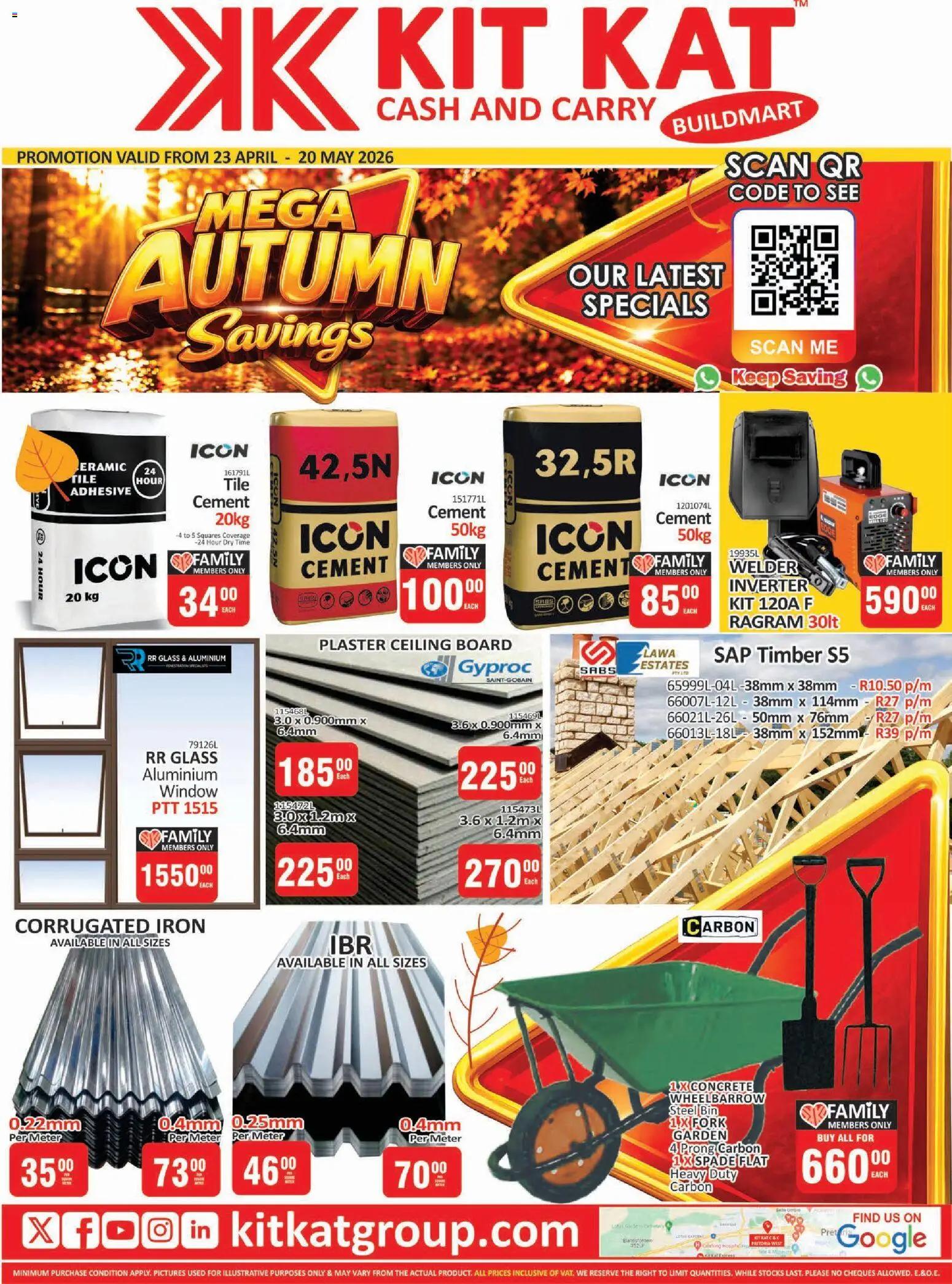 New KIT KAT Cash & Carry catalogue – valid from 23.04.2026 | Page: 16 | Products: Iron, Wheelbarrow, Plaster, Cement