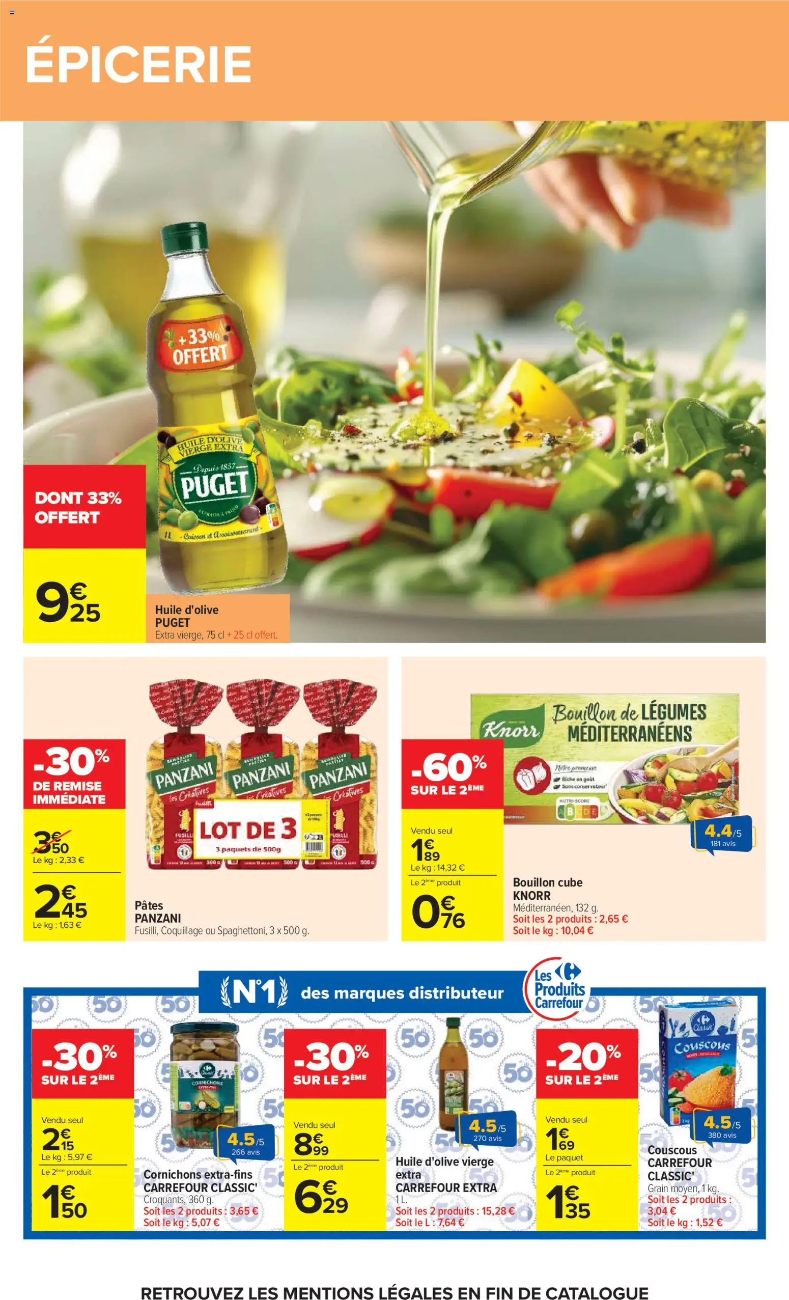 {H1} | Page: 42 | Produits: Huile d'olive vierge, Huile D'olive, Couscous, Pâtes