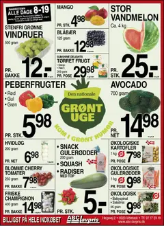 Eksempel på tilbudsavis Abc Lavpris - Videbæk fra butik Abc Lavpris gyldig fra 20.08.2025