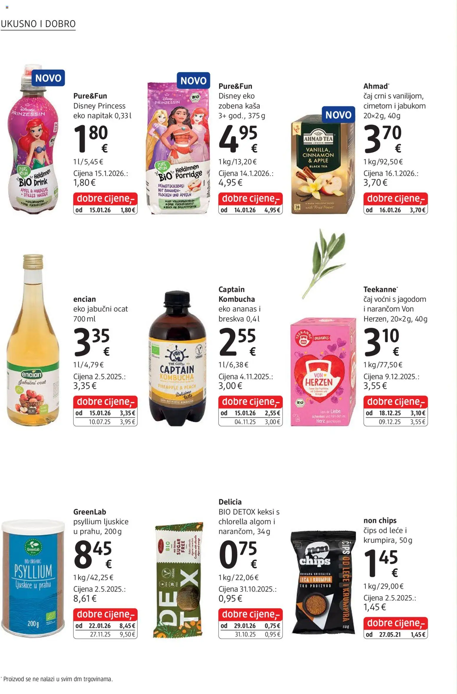 DM katalog | vrijedi od 01.03.2026 | Stranica: 28 | Proizvodi: Jabučni ocat, Keksi, Ananas, Leća