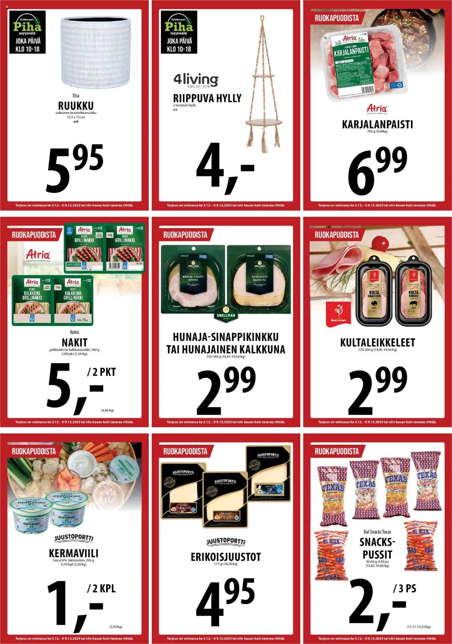 Tuuri tarjoukset – voimassa 03.12.2025 alkaen | Sivu: 35 | Tuotteet: Nakit, Kinkku, Viini, Hunaja