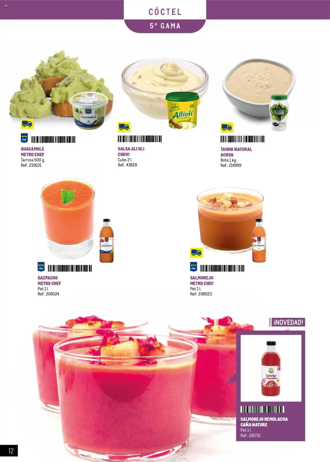 Makro - Catering y Eventos Península │ válido desde el 11.06.2025 | Página: 12 | Productos: Guacamole, Gazpacho, Tahini