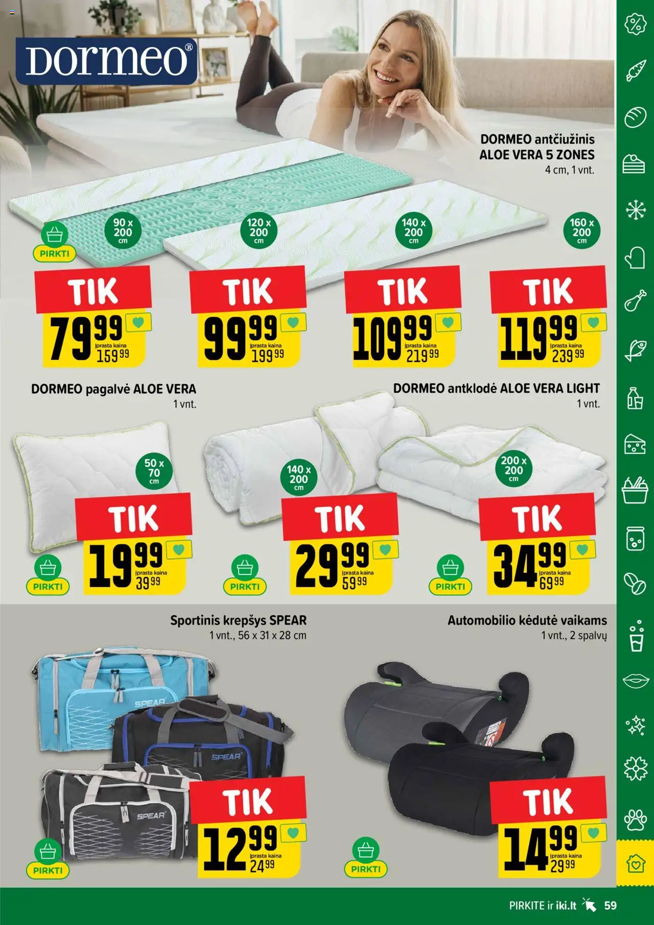 IKI - Leidinys│galioja nuo 04.08.2025 | Puslapis: 59 | Prekių: Pagalvė, Antklodė, Krepšys