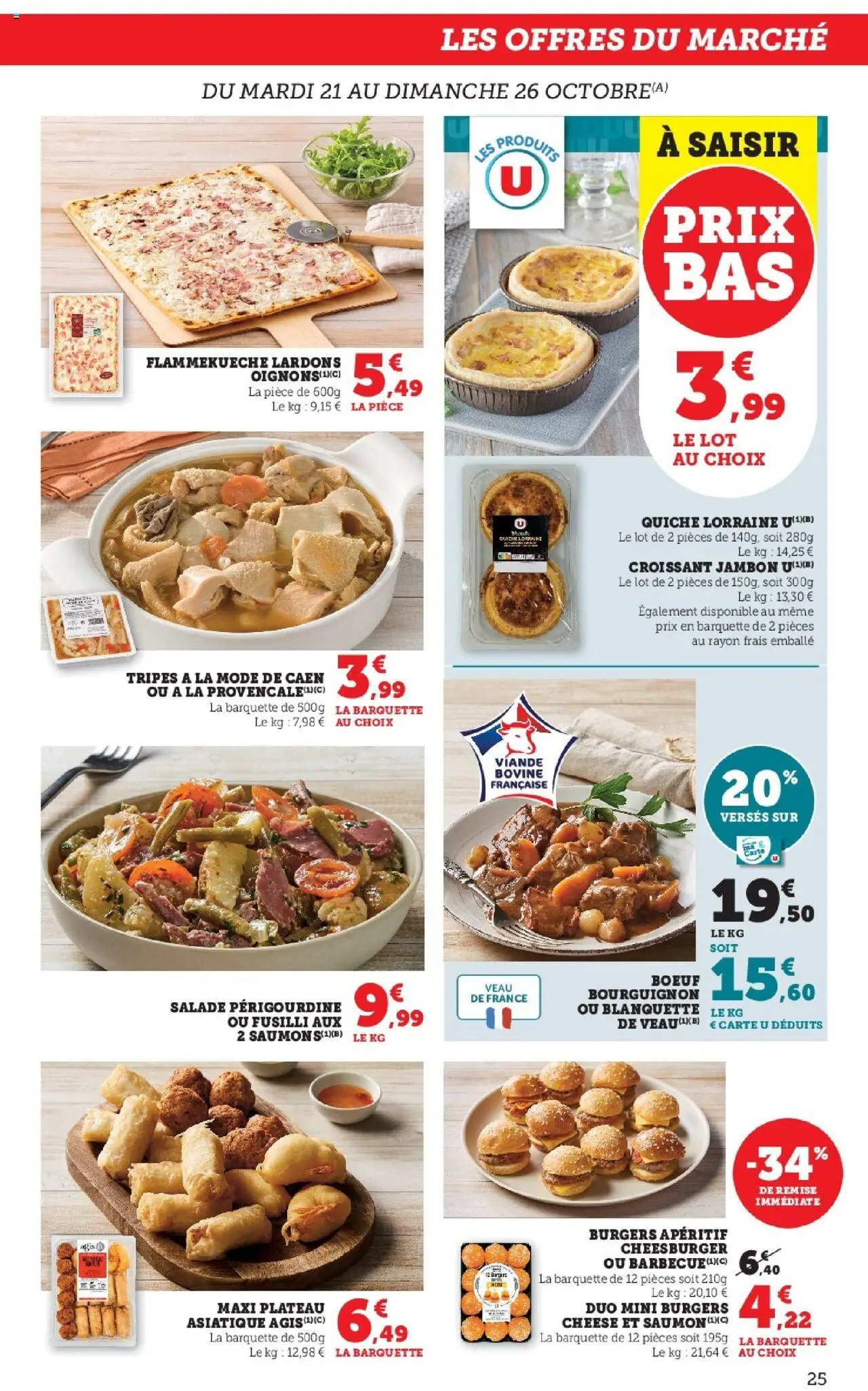 {H1} | Page: 25 | Produits: Salade, Fusilli, Lardons, Viande