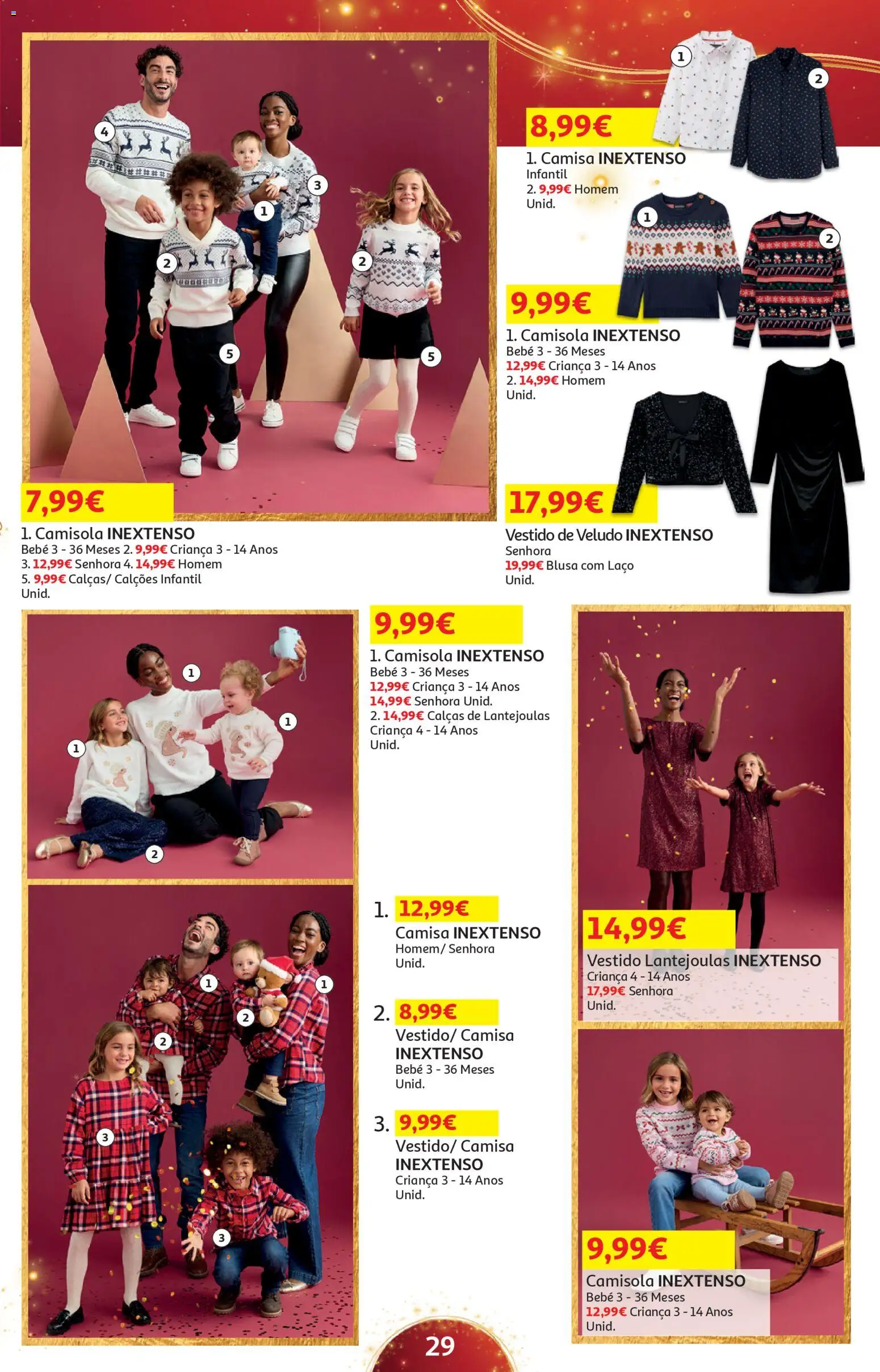 Auchan - Presentes │ válido de 01.11.2025 | Página: 29 | Produtos: Vestido, Calças, Blusa, Camisola