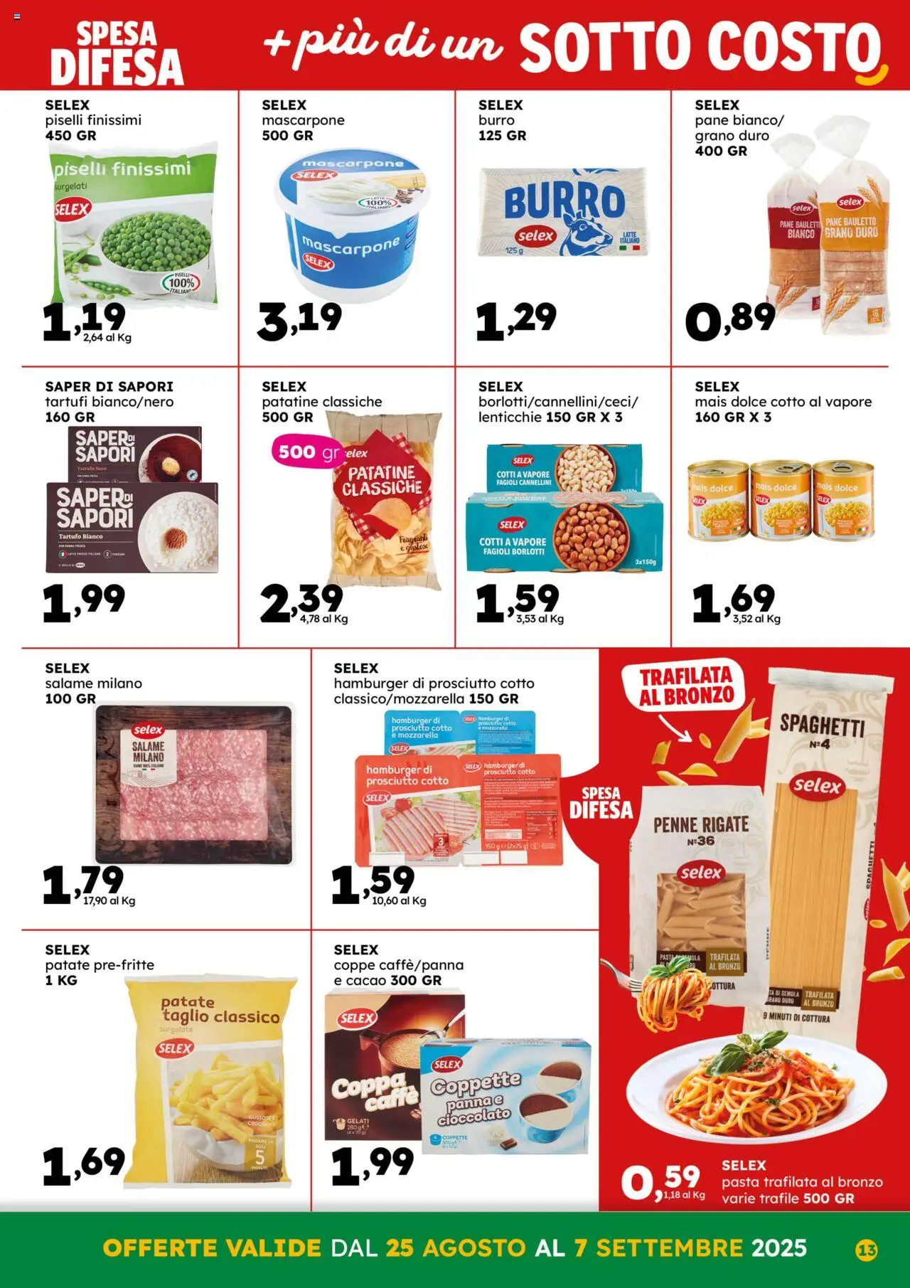 Volantino GECOP del 25.08.2025 | Pagina: 13 | Prodotti: Prosciutto Cotto, Fagioli, Lenticchie, Burro