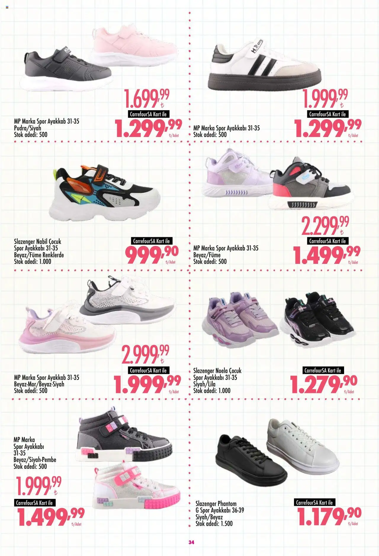 CarrefourSA Katalog - 25.08.2025 tarihinden itibaren geçerlidir | Sayfa: 34 | Ürünler: Spor ayakkabı