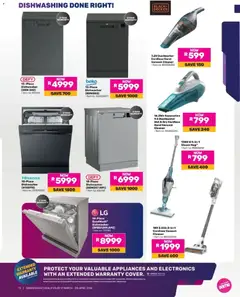 Game specials catalogue – valid from 17.03.2026 | Page: 15 | Products: Dishwasher, Vacuum cleaner, Mop