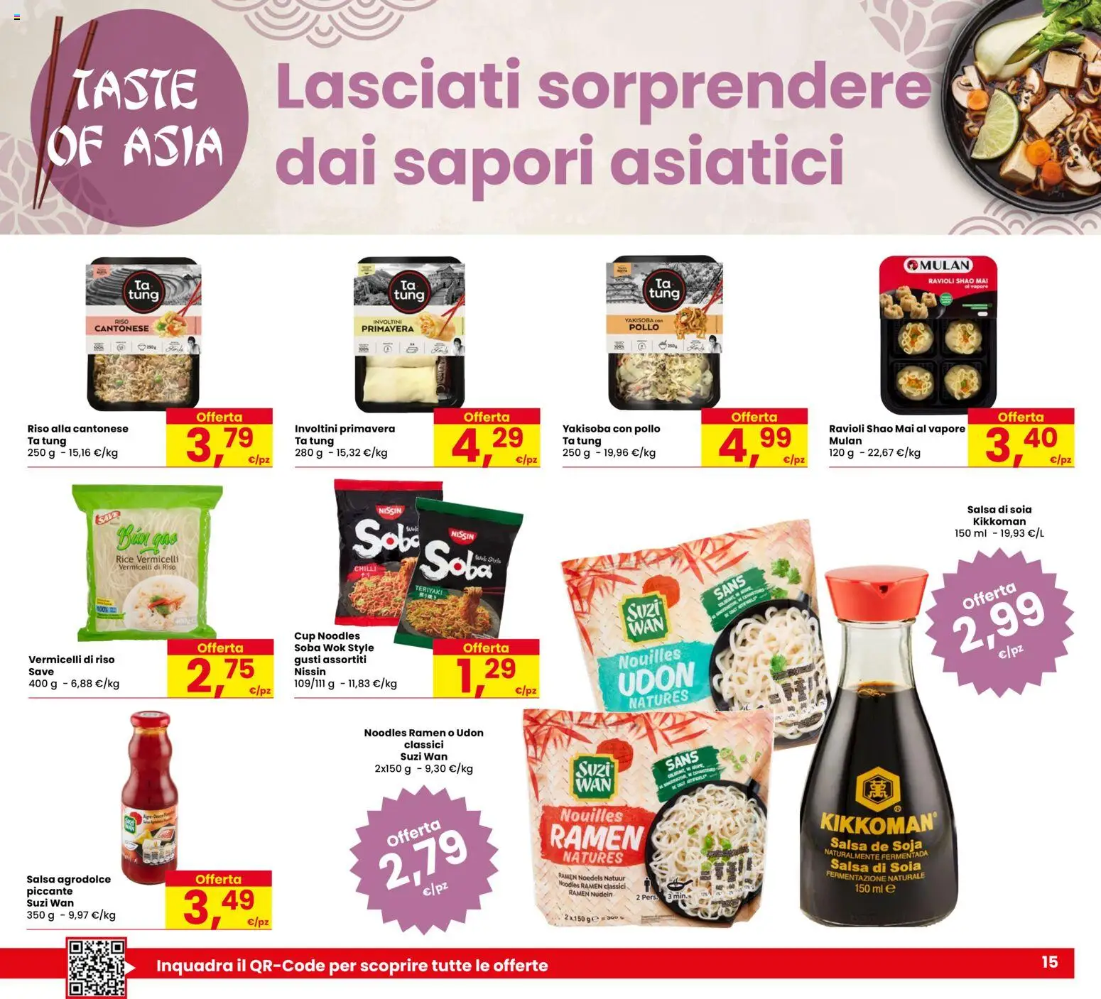 Volantino Eurospar del 09.04.2026 | Pagina: 15 | Prodotti: Pollo, Riso, Salsa, Ravioli
