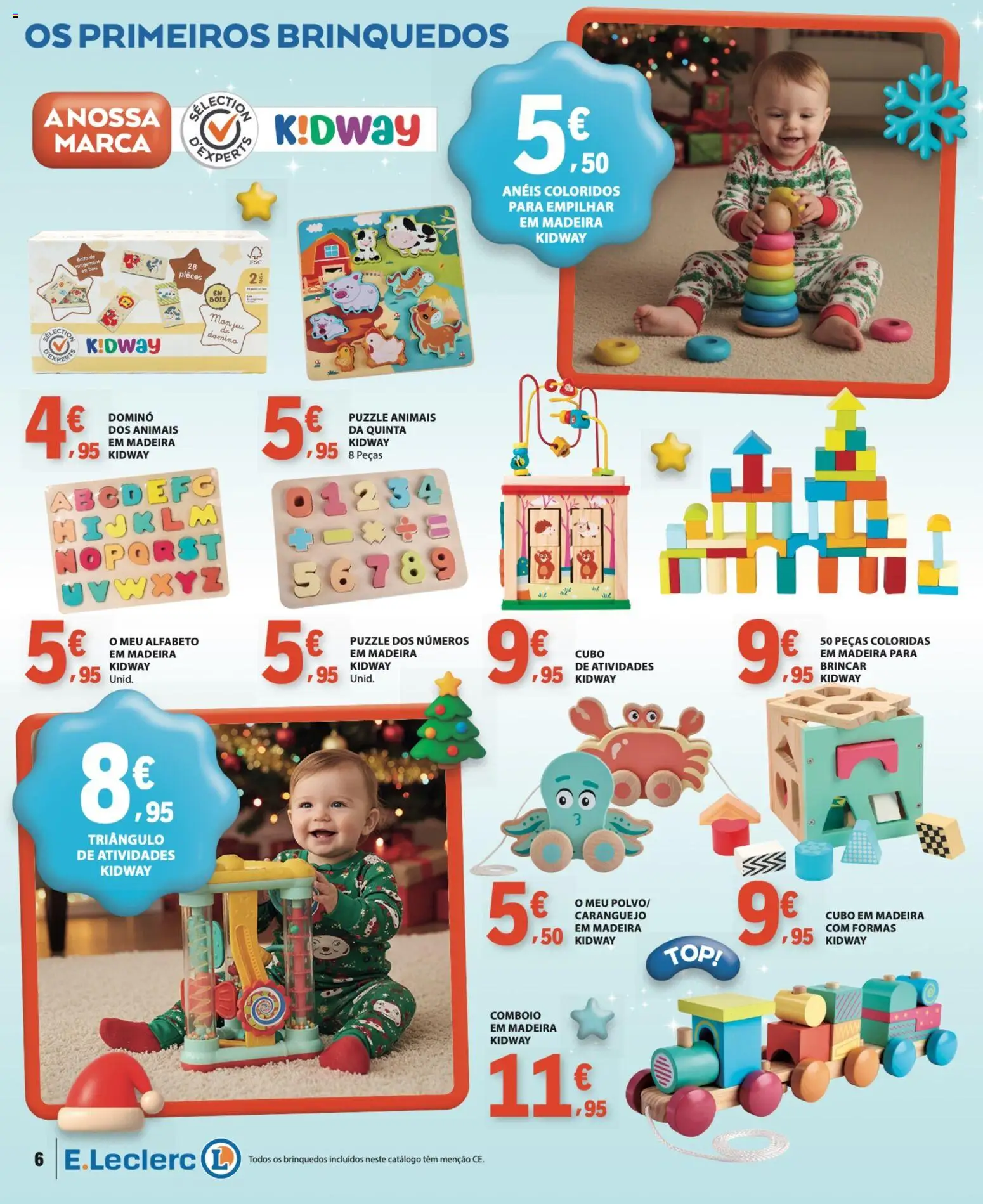 E.Leclerc Brinquedos de Natal │ válido de 11.11.2025 | Página: 6 | Produtos: Top, Caranguejo