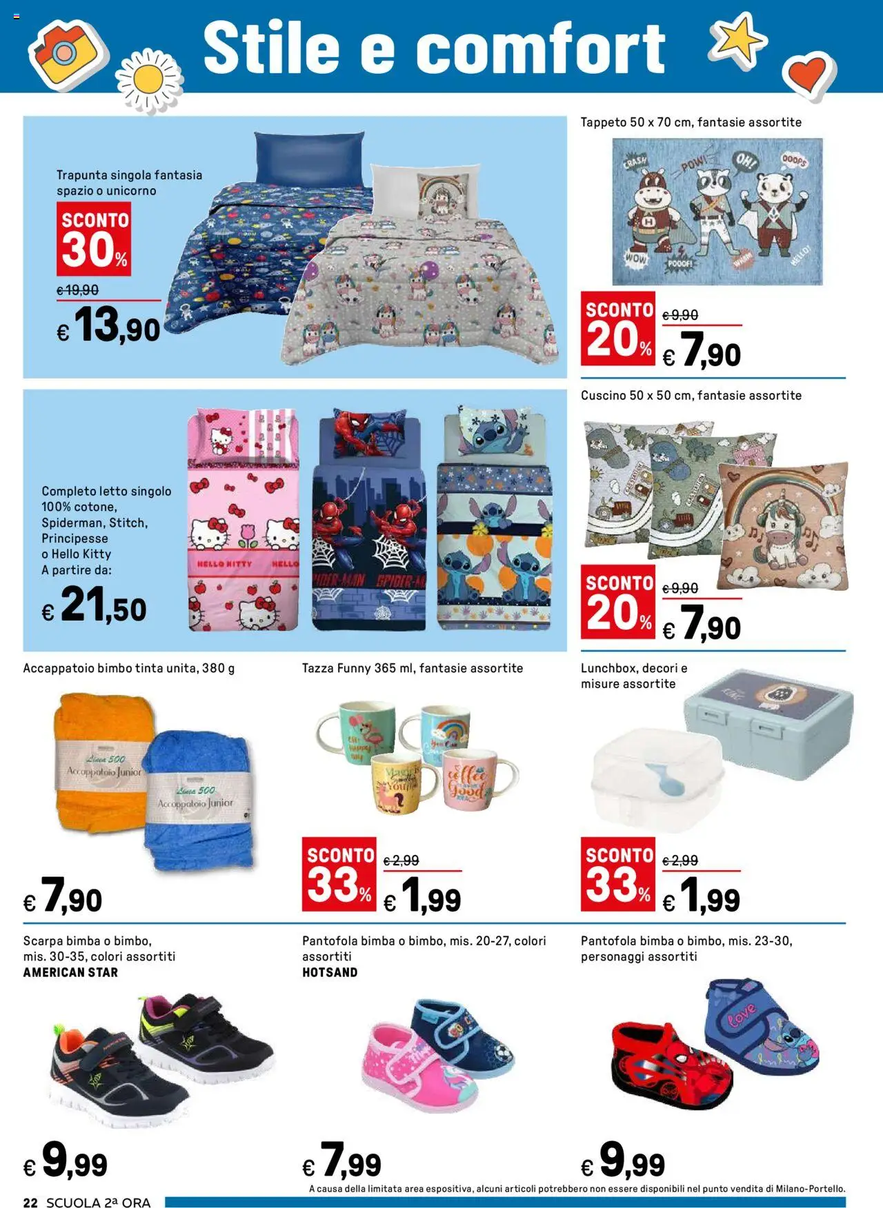 Volantino Iper del 04.08.2025 | Pagina: 22 | Prodotti: Accappatoio, Trapunta, Letto, Tappeto