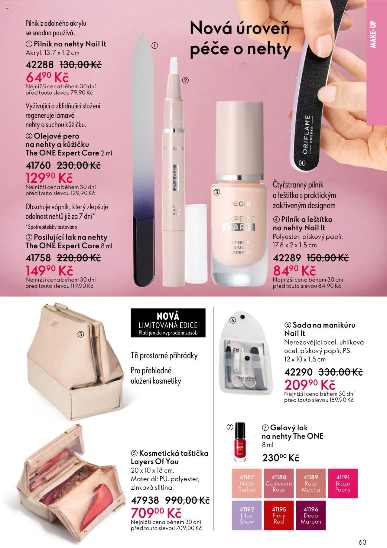 Oriflame katalog č.13/2025 od 07.09.2025 | Strana: 63 | Produkty: Makeup, Nehty, Sorbet, Lak na nehty