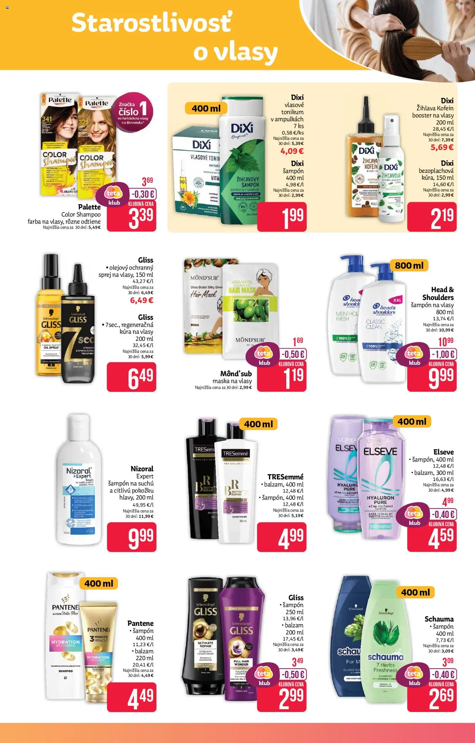 Nové Teta drogerie akcie – leták je platný od 19.01.2026 | Strana: 7 | Produkty: Šampón, Maska na vlasy, Maska, Head & Shoulders
