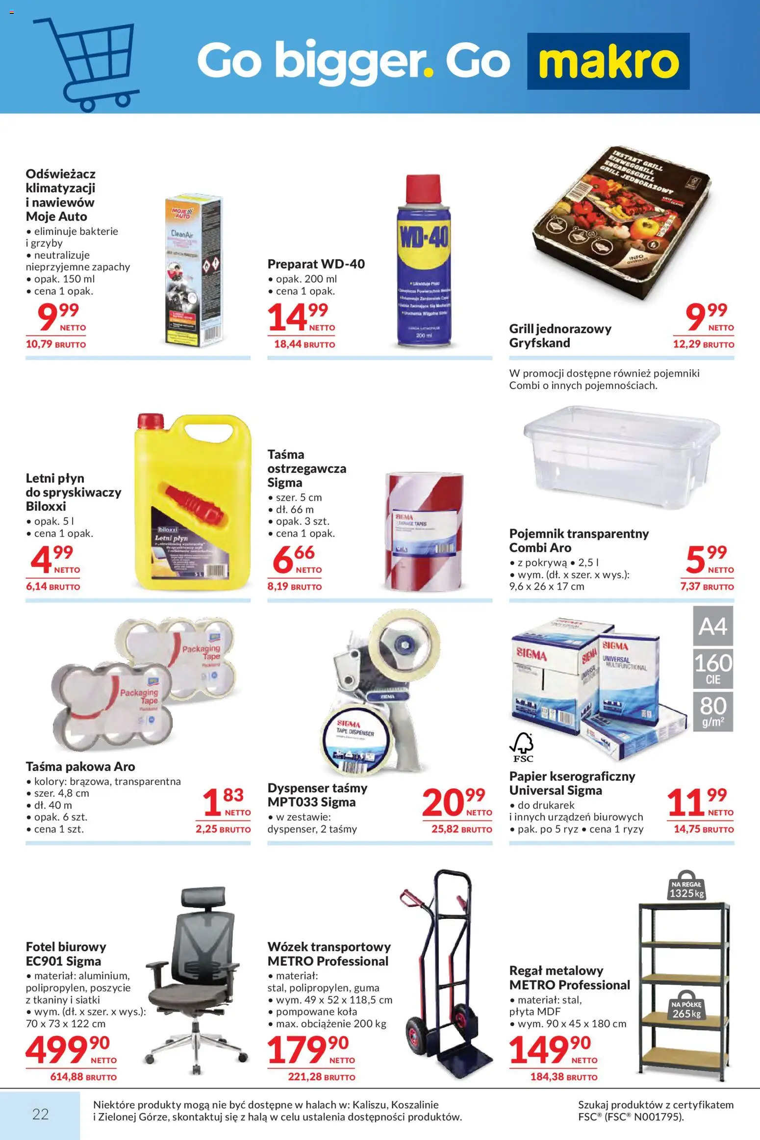 Makro gazetka od 14.04.2026 | Strona: 22 | Produkty: Odświeżacz, Grill, Ryż, Regał