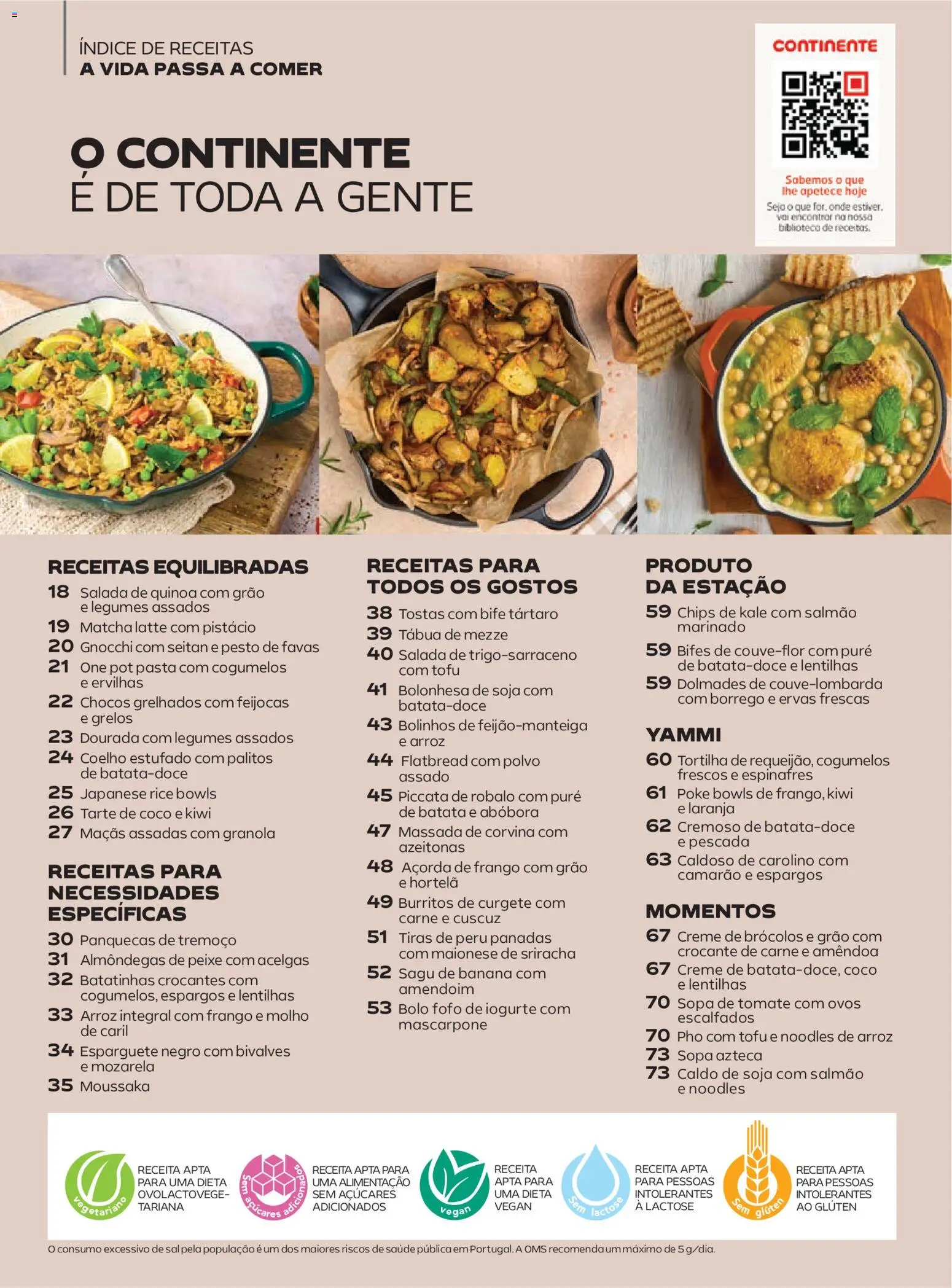 Continente - Magazine │ válido de 06.01.2026 | Página: 8 | Produtos: Esparguete, Polvo, Creme, Salada