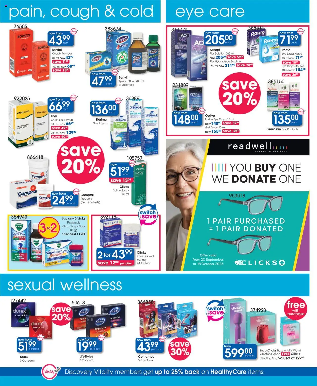 New Clicks catalogue – valid from 08.10.2025 | Page: 26 | Products: Switch, Fanta, Syrup, Lemon