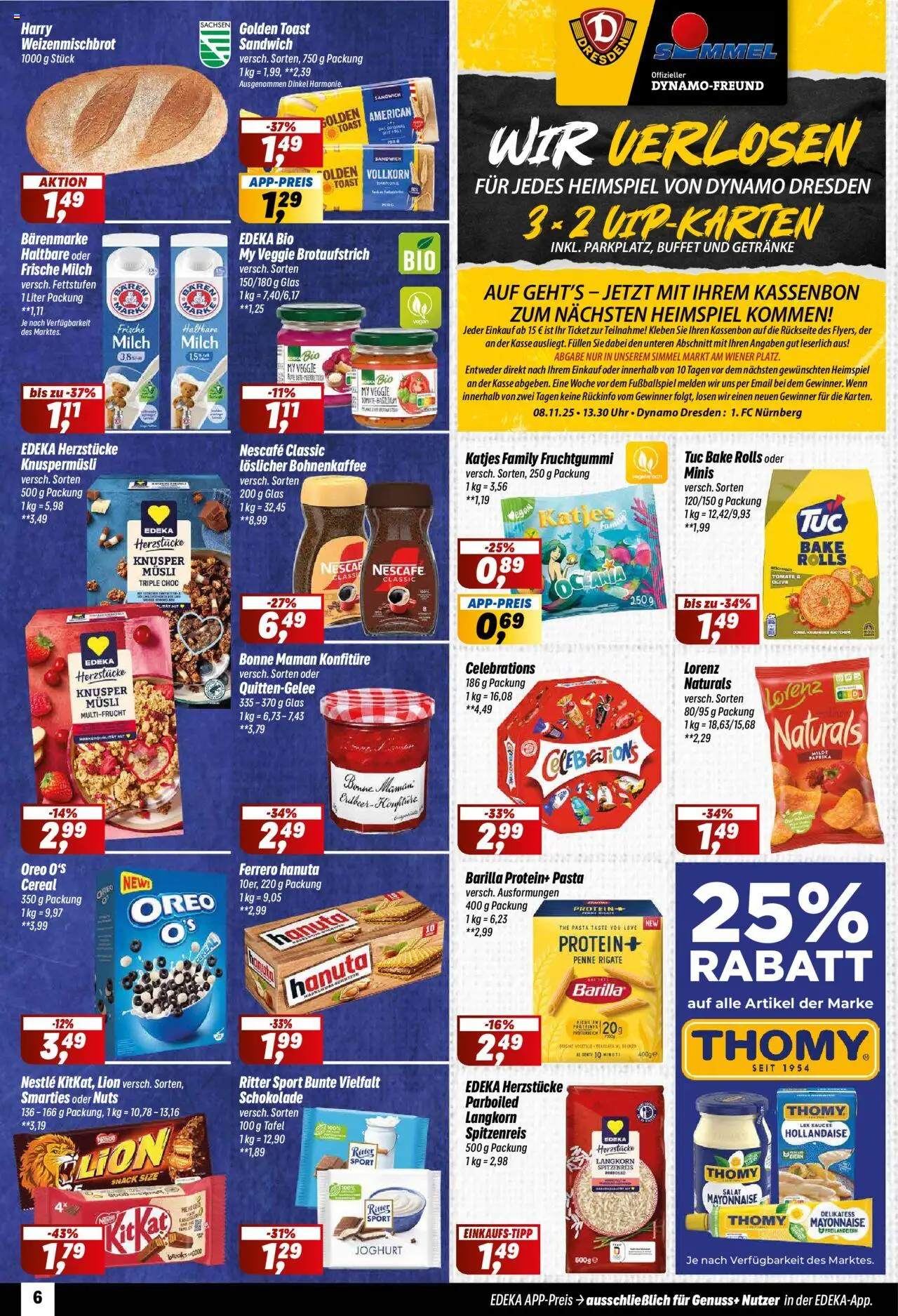 Simmel Prospekt 	 - gültig ab dem 18.08.2025 | Seite: 6 | Produkte: Musli, Ritter sport, Celebrations, Paprika