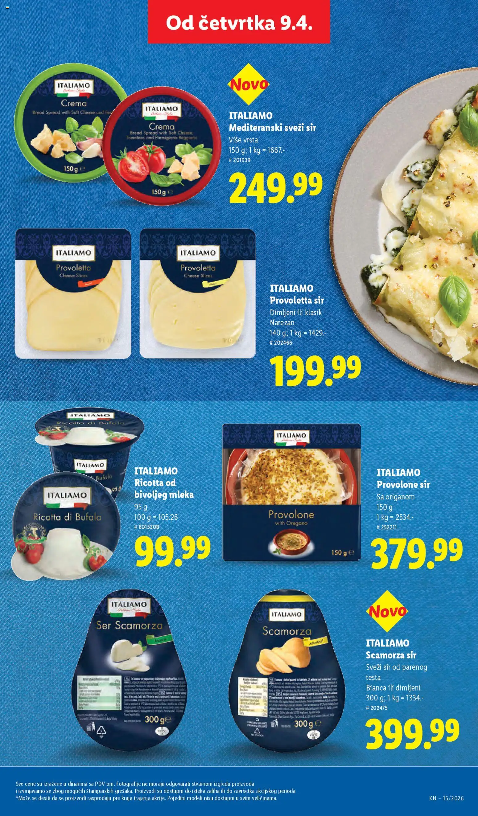 Lidl katalog - važi od 09.04.2026 | Strana: 59 | Proizvode: Sir