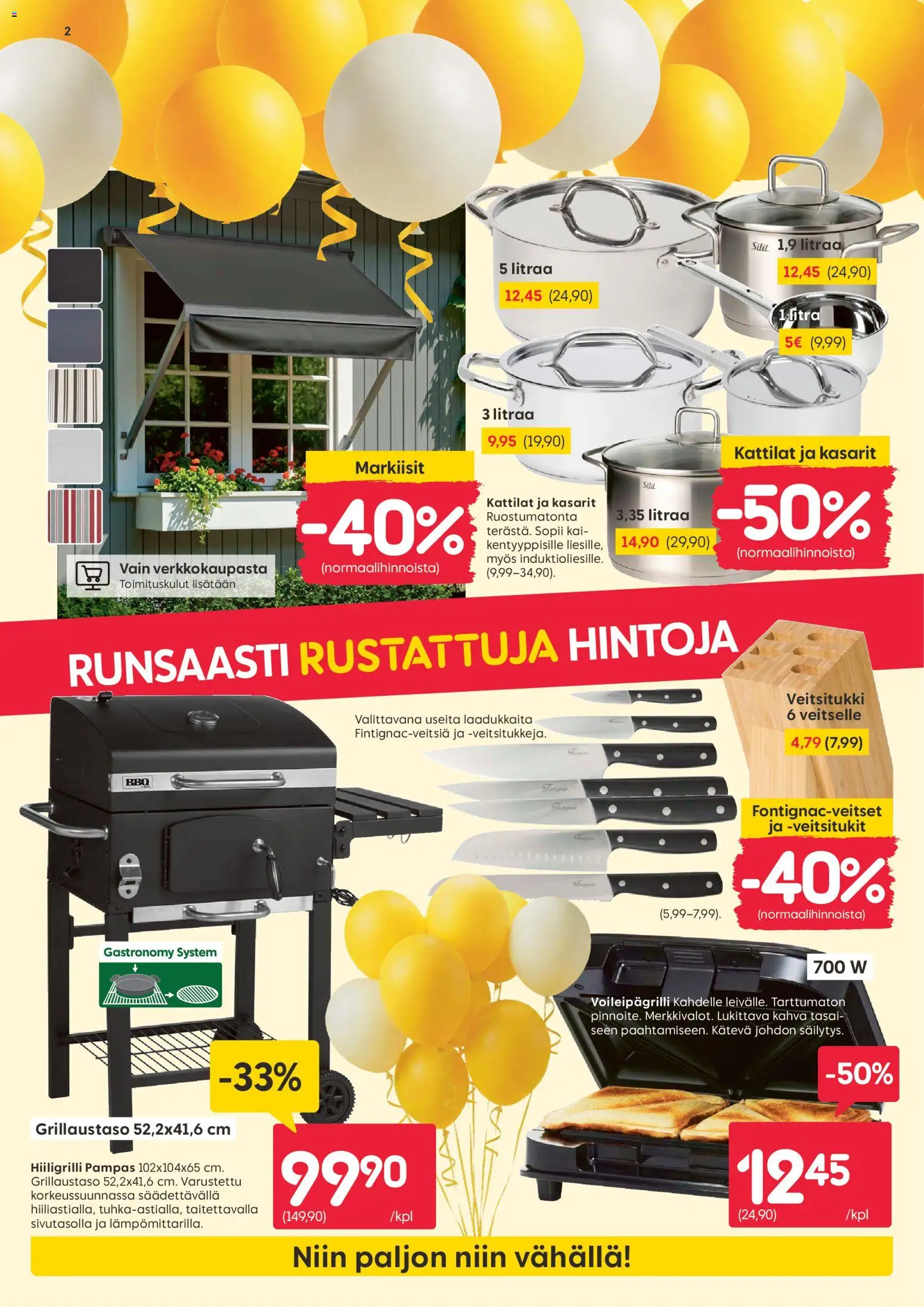 Rusta tarjoukset – voimassa 13.04.2026 alkaen | Sivu: 2 | Tuotteet: Voileipägrilli, Hiiligrilli