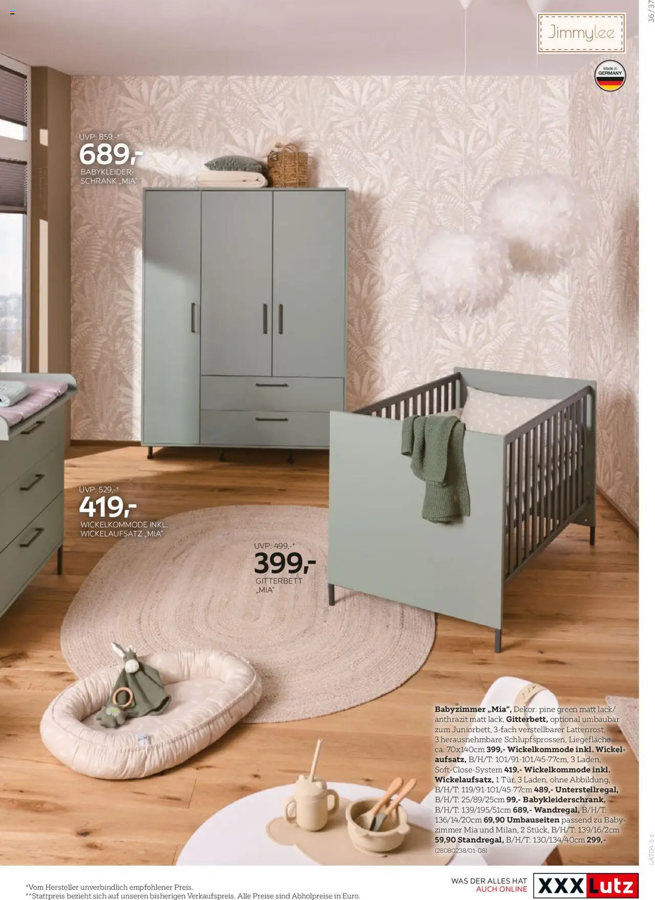 XXXLutz Alles rund ums Baby Trends 2025 gültig ab 13.03.2025 | Seite: 37 | Produkte: Schrank