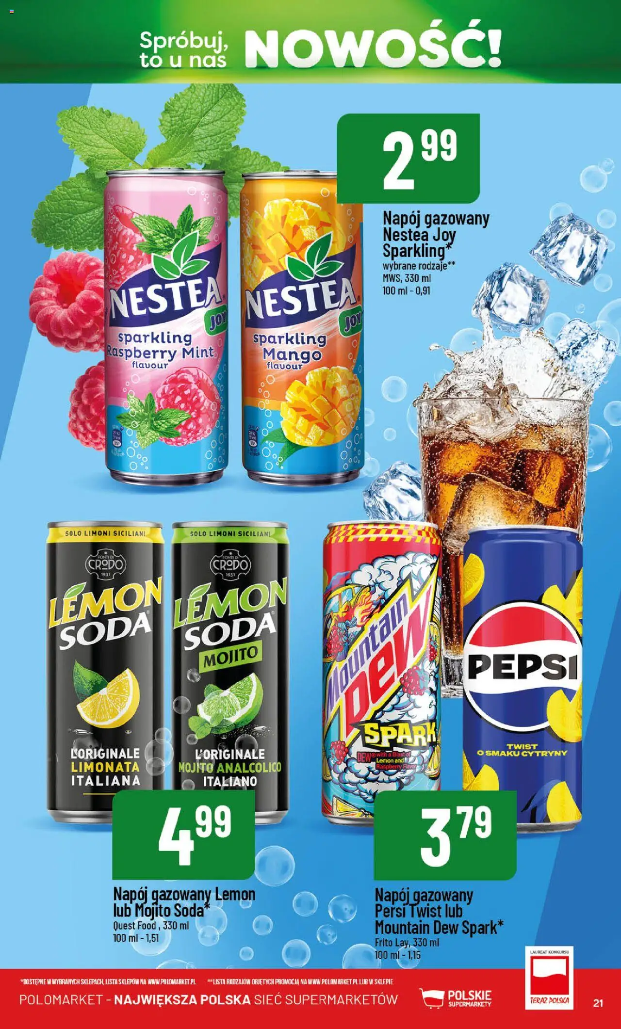 POLOmarket Gazetka - Nowości od 01.05.2025 | Strona: 21 | Produkty: Mango, Pepsi, Cytryny