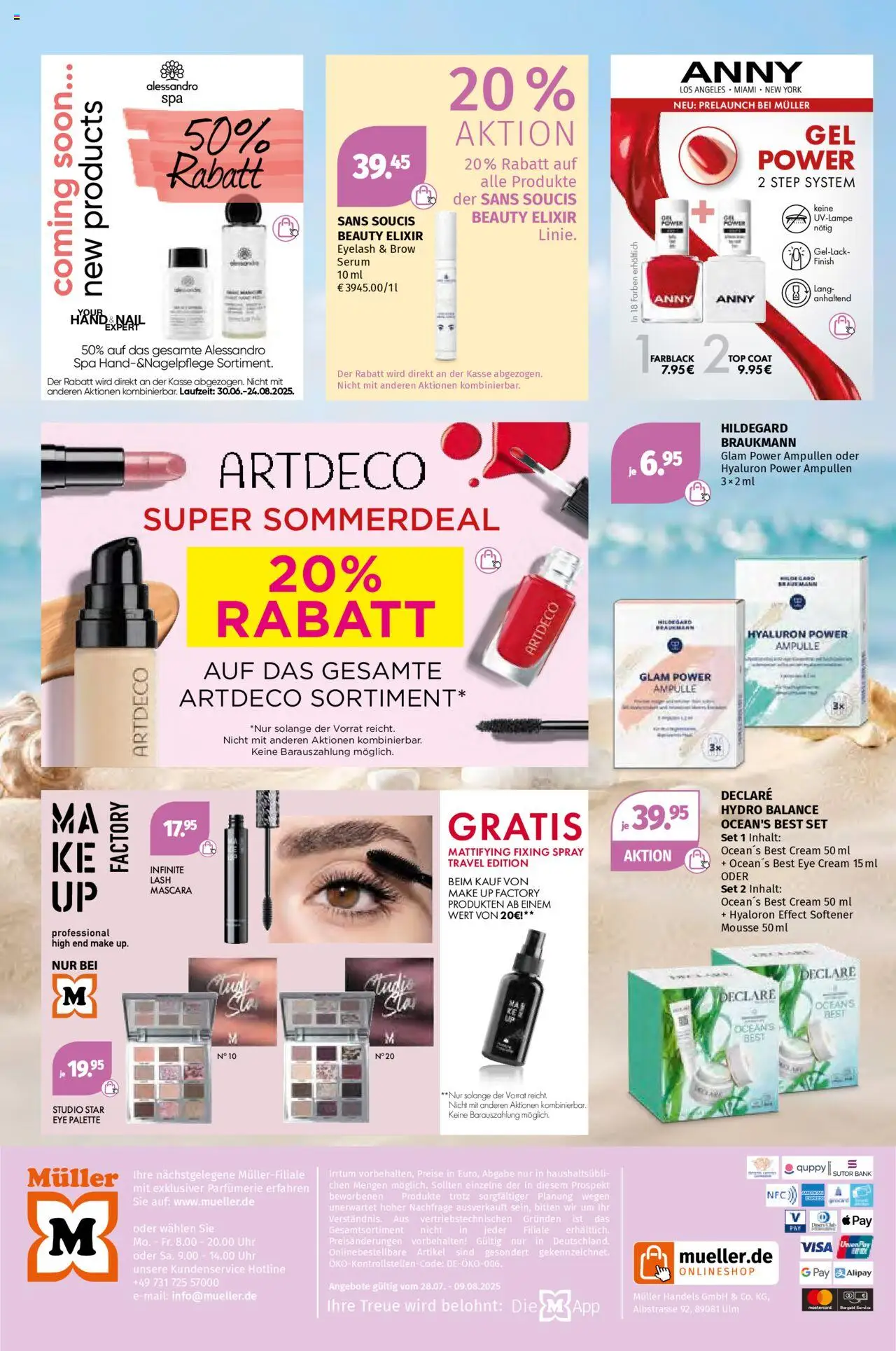 Müller Düfte für den Sommer - gültig ab dem 28.07.2025 | Seite: 6 | Produkte: Finish, Mascara, Serum, Uhr