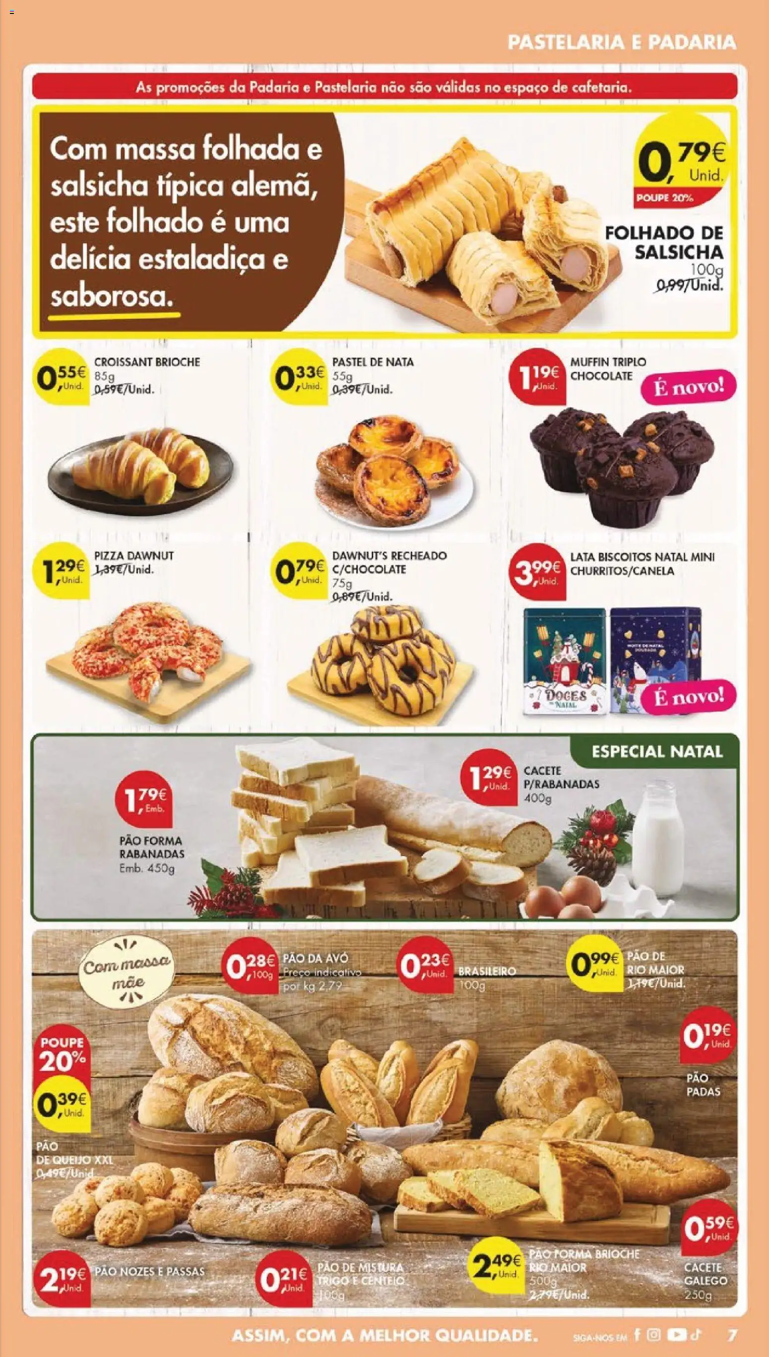 Pingo Doce folheto │ válido de 02.12.2025 | Página: 7 | Produtos: Pão de queijo, Queijo, Massa, Nozes