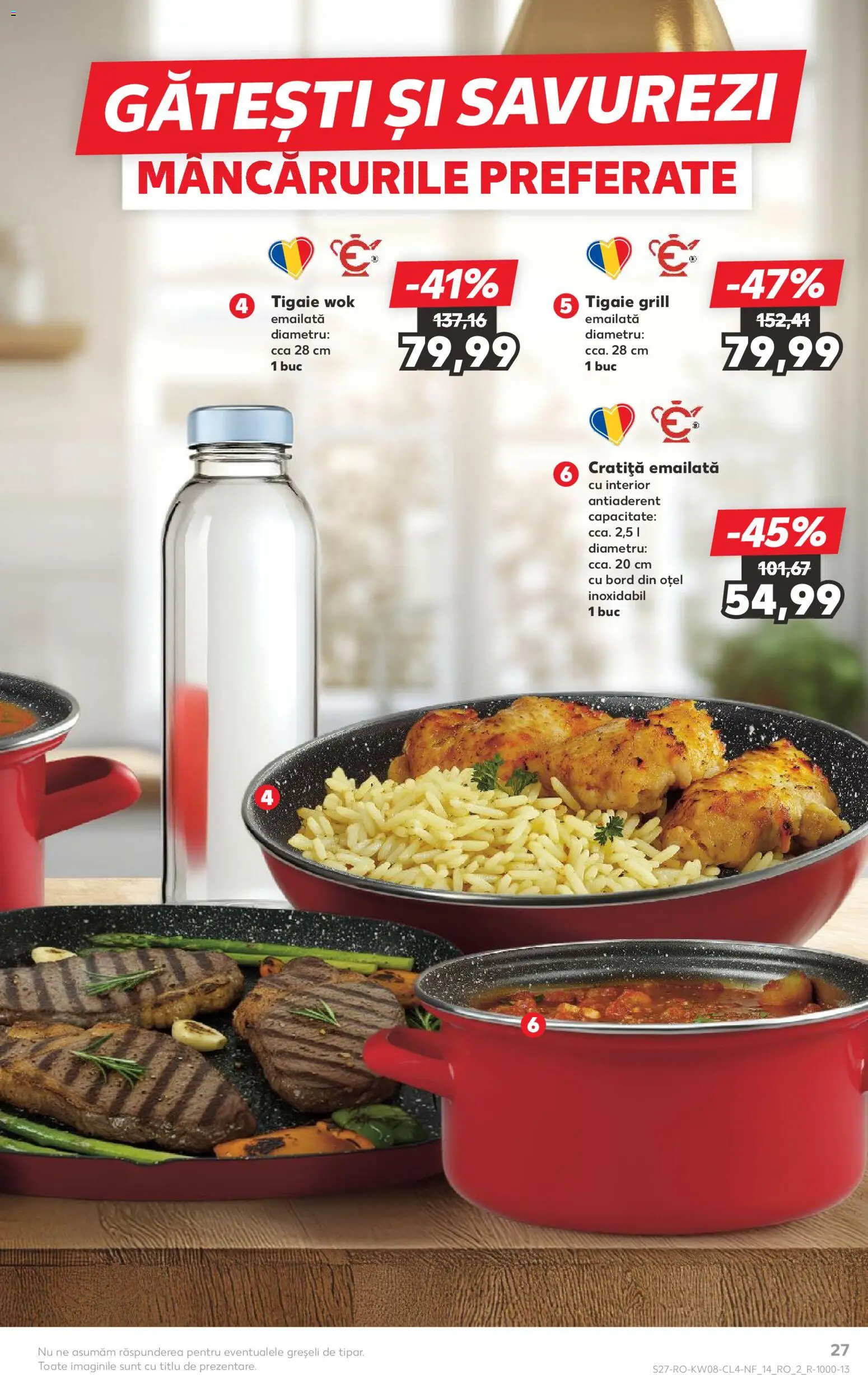 Noul catalog Kaufland – valabil de la 18.02.2026 | Pagină: 27 | Produse: Tigaie, Cratiță, Grill