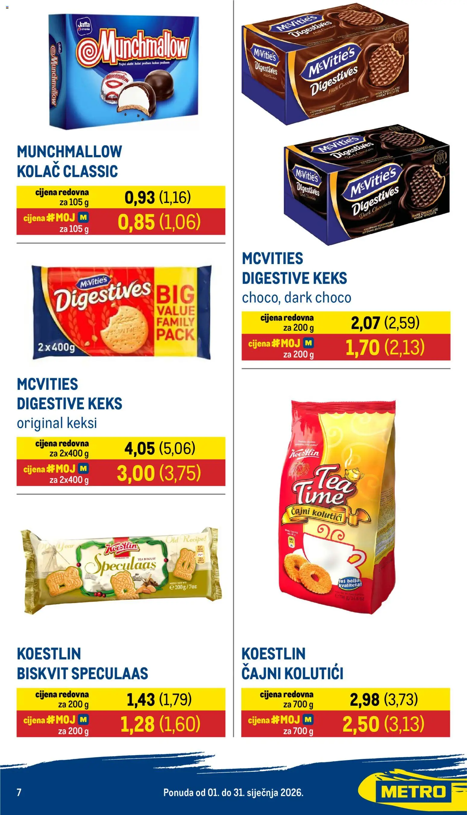 Metro katalog | vrijedi od 01.01.2026 | Stranica: 7 | Proizvodi: Čajni kolutići, Keksi, Keks, Mak