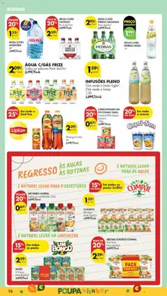 Pingo Doce Poupe Esta Semana Madeira │ válido de 09.09.2025 | Página: 16 | Produtos: Agua, Banco, Pó, Sumo