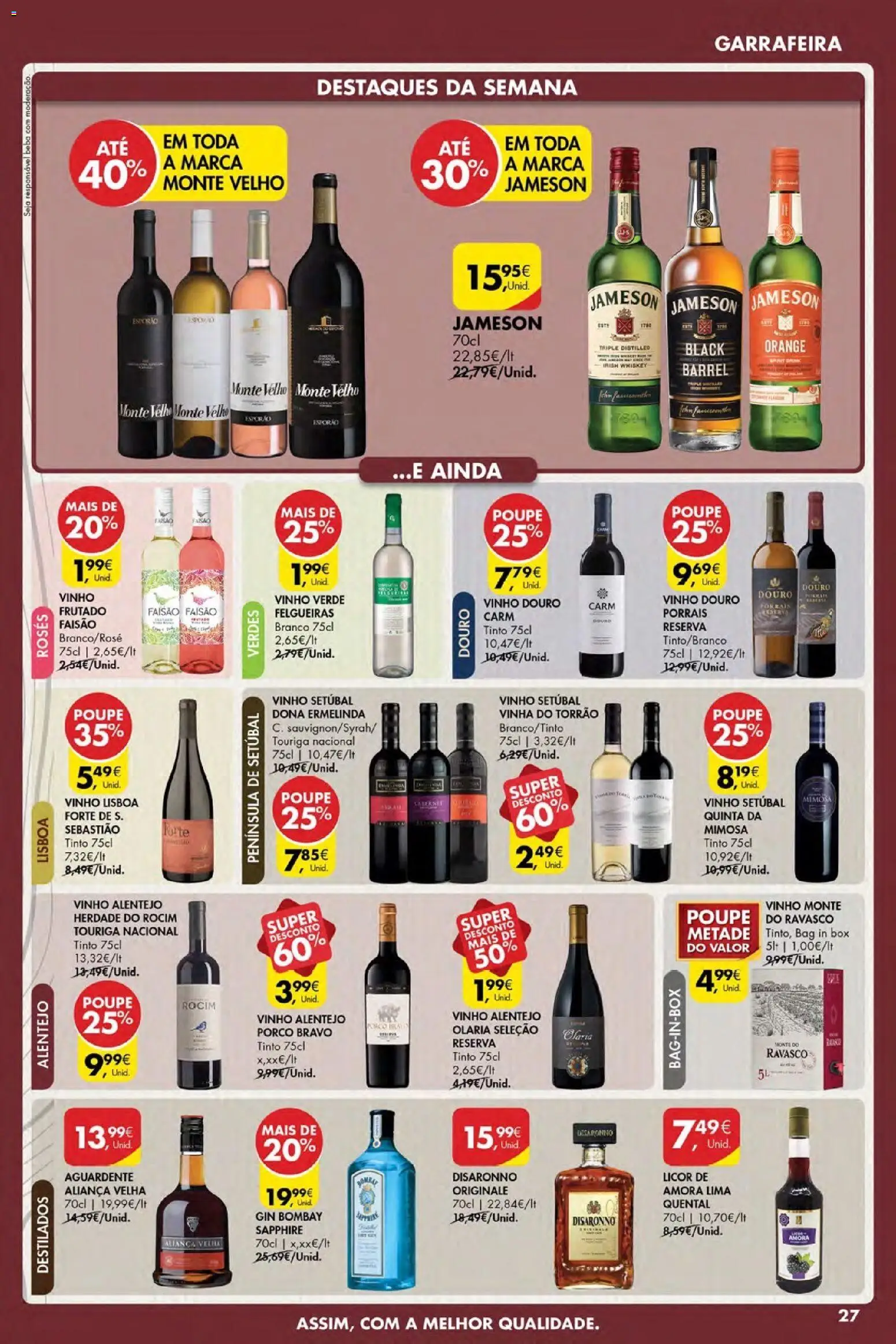 Pingo Doce Poupe Esta Semana Açores │ válido de 02.04.2026 | Página: 27 | Produtos: Aliança, Licor, Vinho, Gin