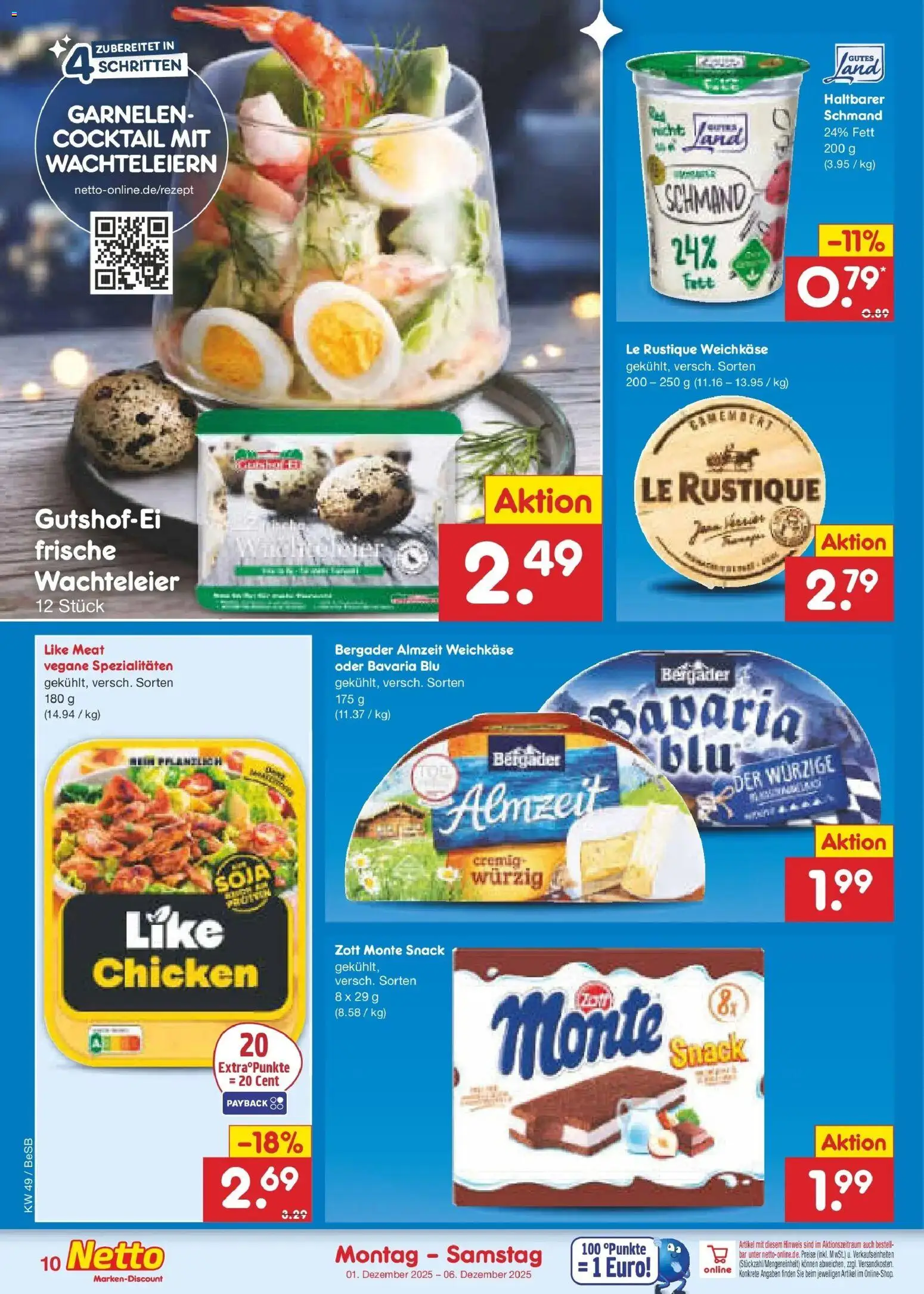 Netto Marken-Discount prospekt Kremmen	 – gültig ab 01.12.2025 | Seite: 10 | Produkte: Garnelen, Like meat