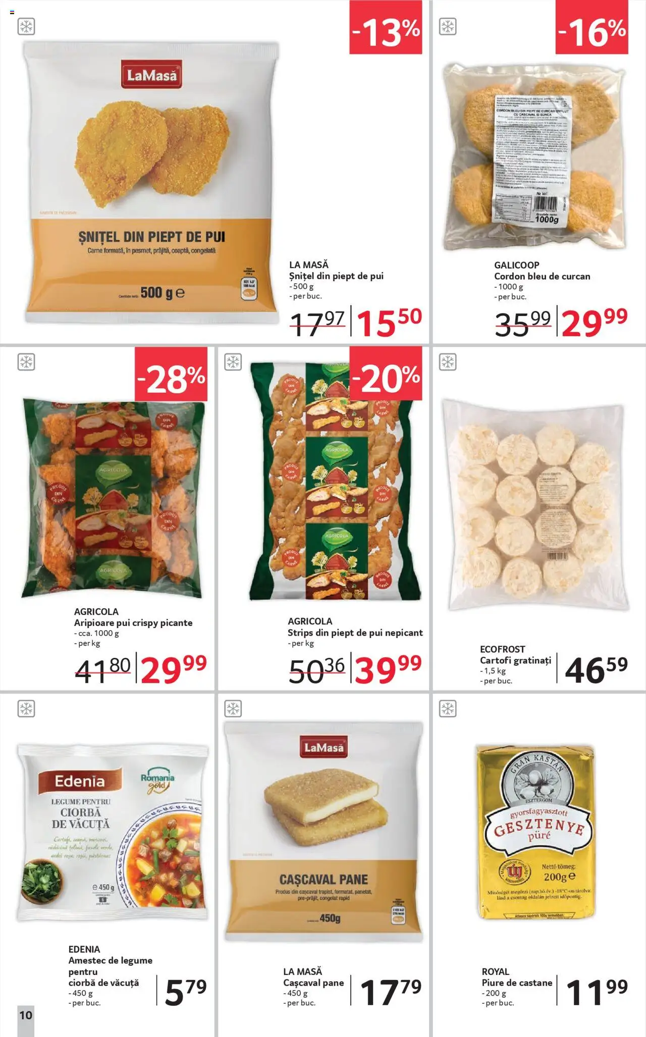 Noul catalog Selgros – valabil de la 19.09.2025 | Pagină: 10 | Produse: Masă, Cordon bleu, Cașcaval, Șuncă