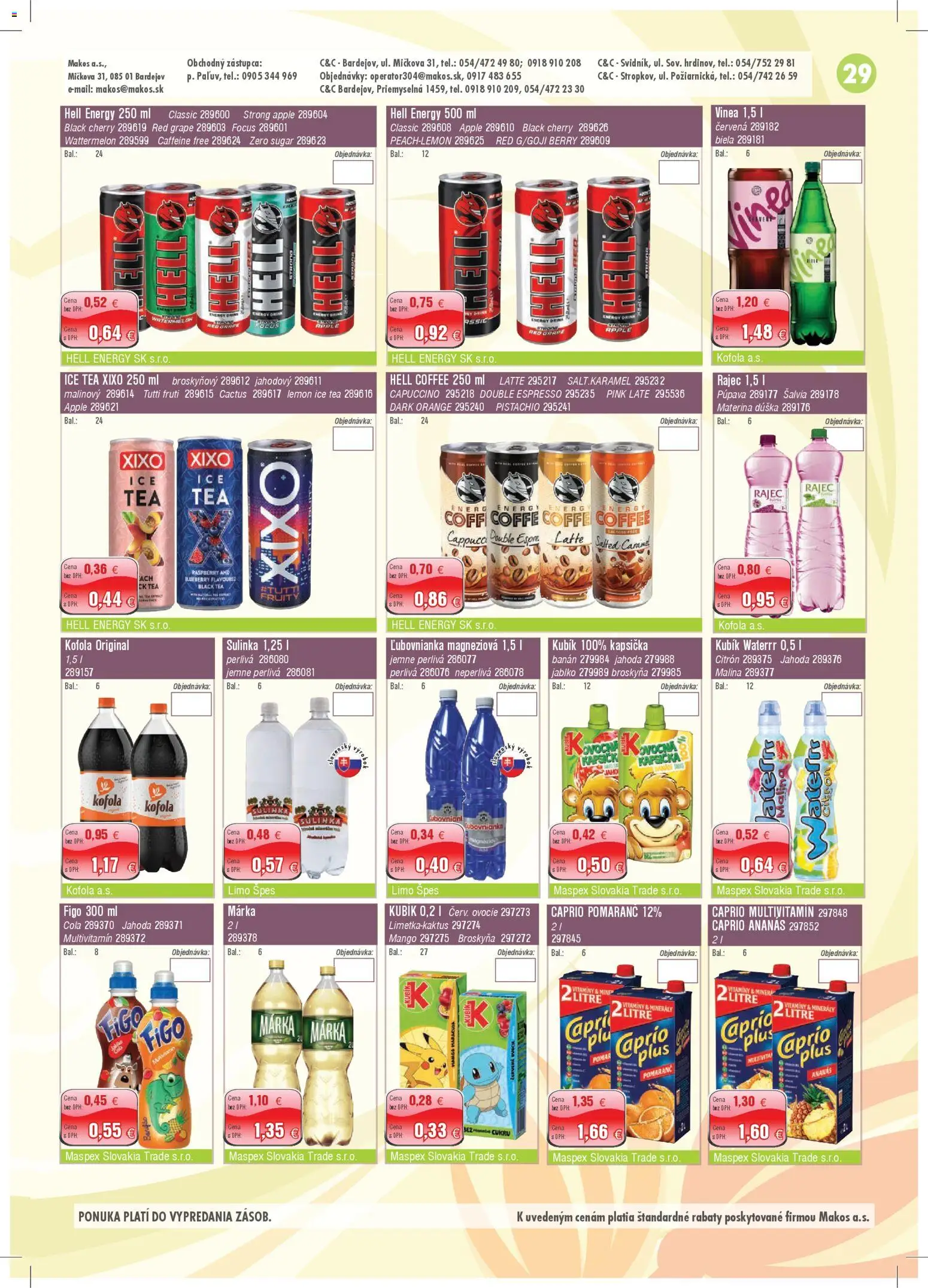 Nové Makos akcie – leták je platný od 06.04.2026 | Strana: 29 | Produkty: Apple, Ananás, Mango, Ovocie