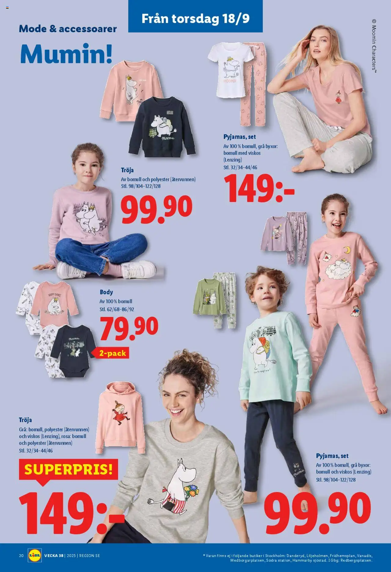 Lidl reklamblad aktuell från 15.09.2025 | Sida: 23 | Produkter: Tröja, Byxor, Set