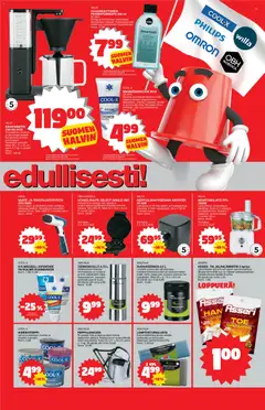 Tokmanni-mainoslehti voimassa 09.03.2026 alkaen | Sivu: 19 | Tuotteet: Kahvinkeitin, Vohvelirauta, Termospullo