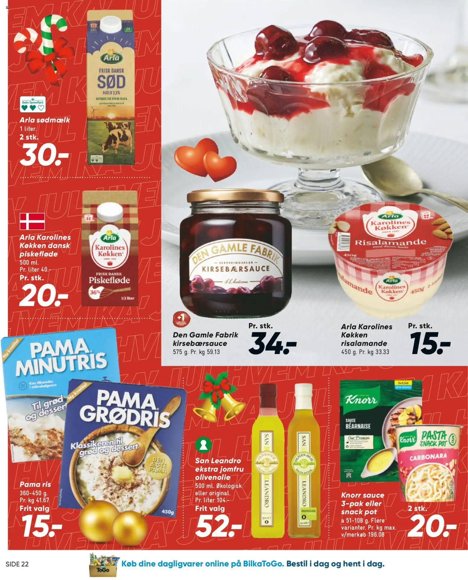 Bilka tilbudsavis – gyldig fra 31.10.2025 | Side: 26 | Produkter: Mælk, Pasta, Kirsebærsauce, Mikrobølgeovn