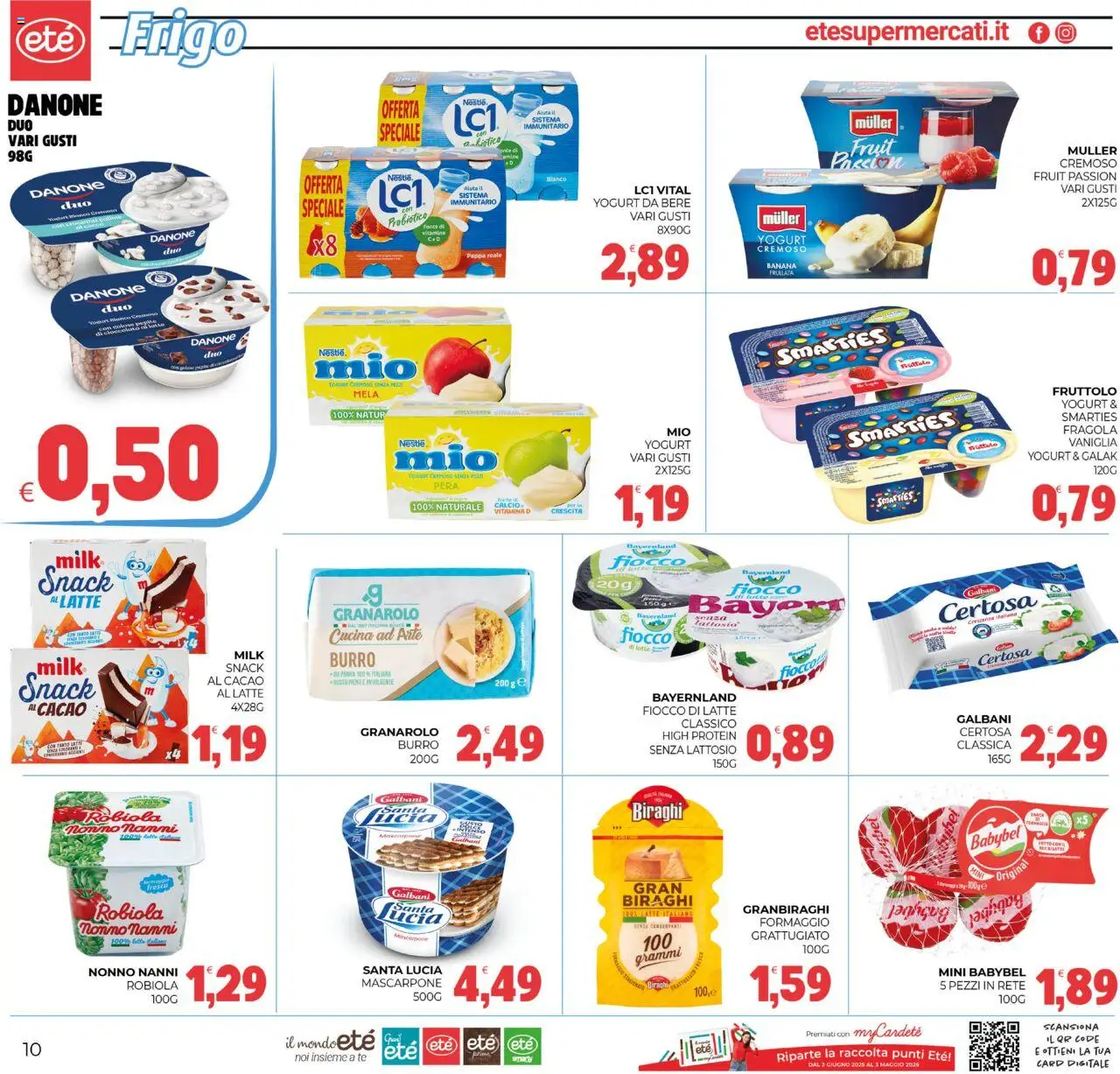 Volantino Eté del 25.07.2025 | Pagina: 10 | Prodotti: Yogurt, Tè, Formaggio, Cacao