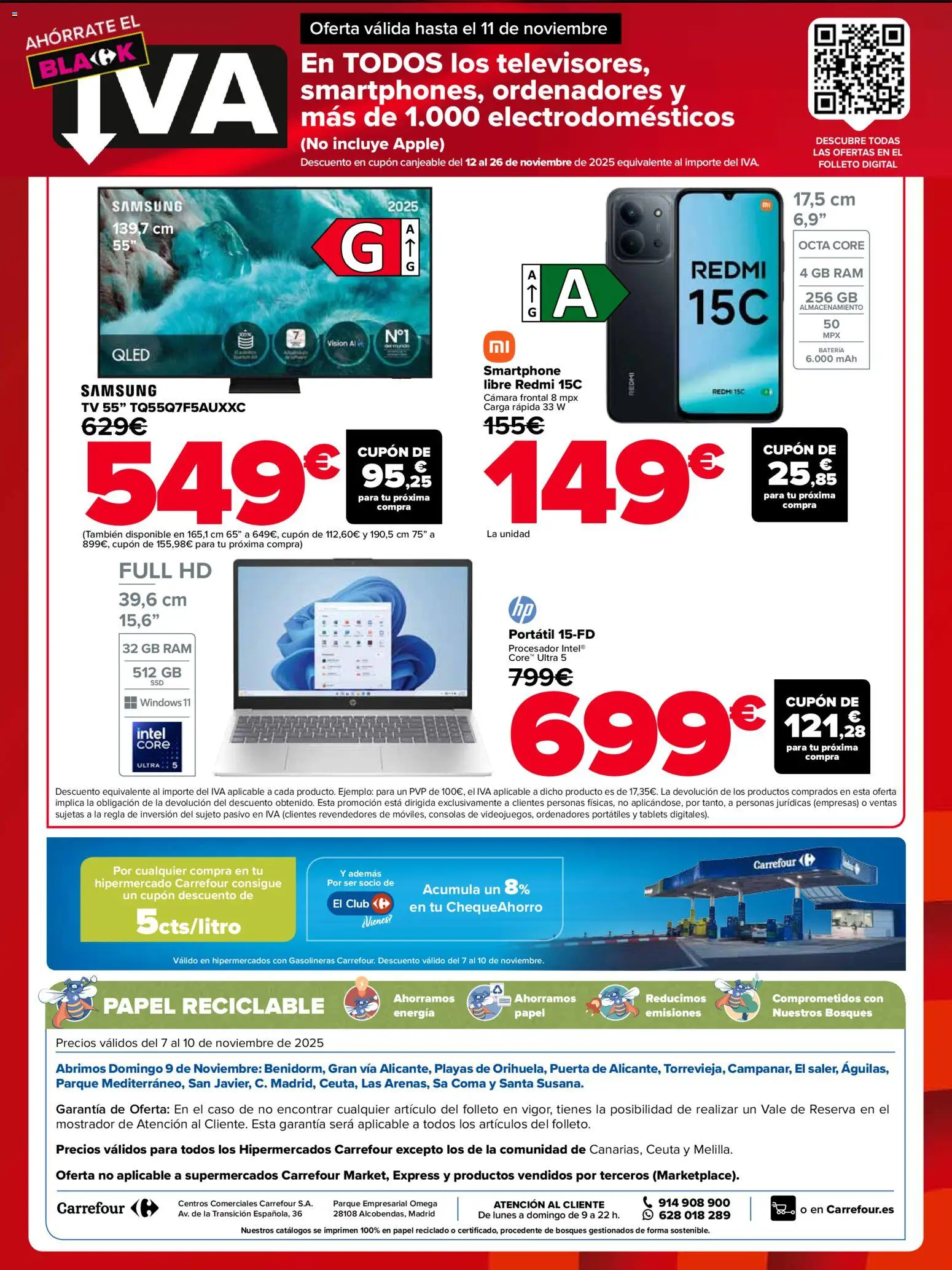 Carrefour Black Friday │ válido desde el 07.11.2025 | Página: 5 | Productos: Smartphone Samsung, Smartphone, Cámara, Batería