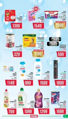 COOP - Mini & Abc & Szuper / Mecsek - amely érvényes a következő dátumtól: 16.04.2026 | Oldal: 7 | Termékek: Szemeteszsák, WC, Lazac, Szappan