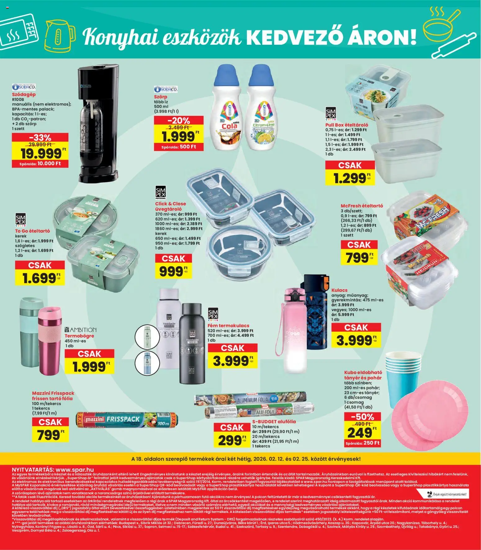 Interspar akciós ujság - amely érvényes a következő dátumtól: 12.02.2026 | Oldal: 18