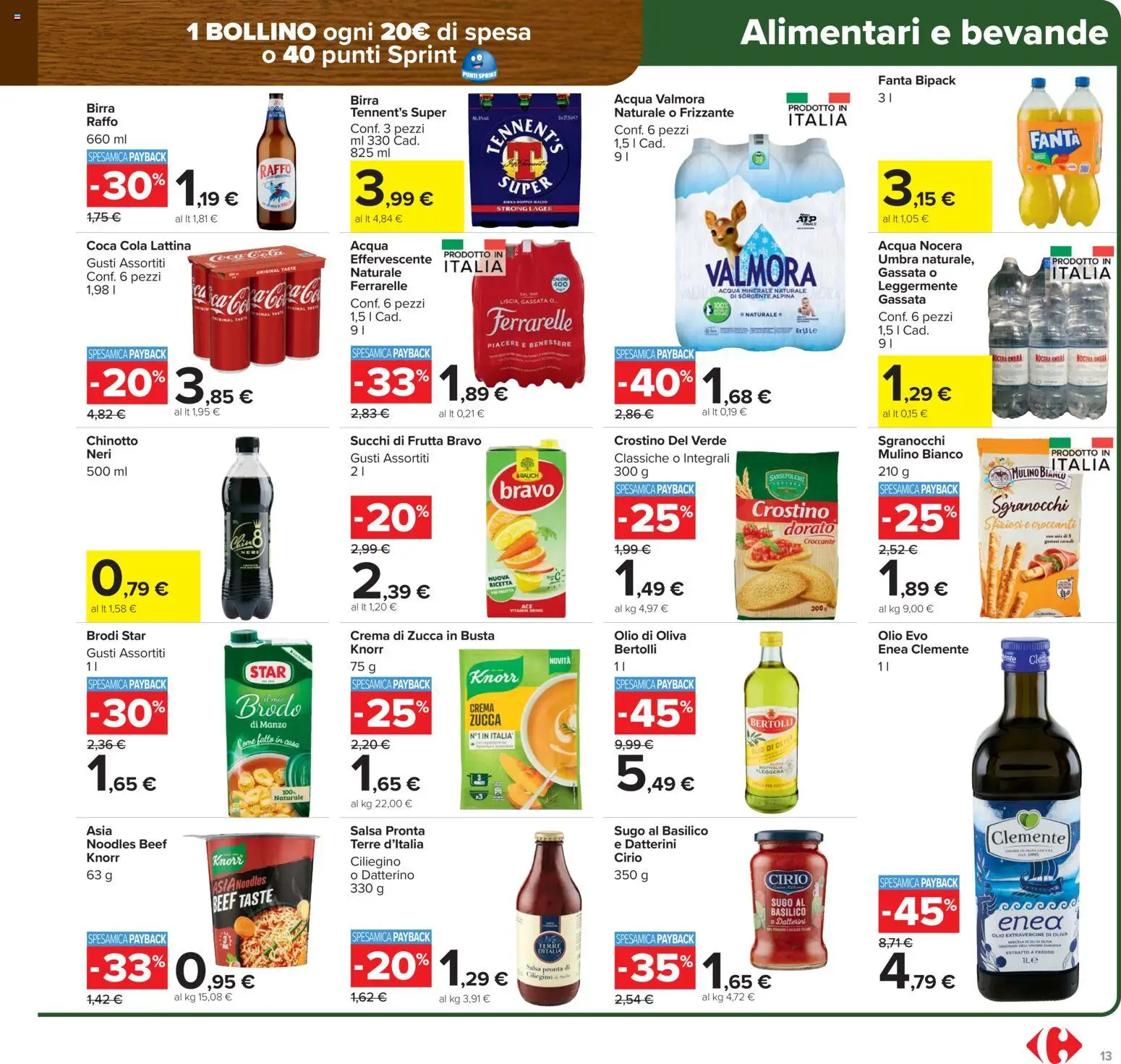 Volantino Carrefour del 15.01.2026 | Pagina: 13 | Prodotti: Crema, Manzo, Zucca, Sugo