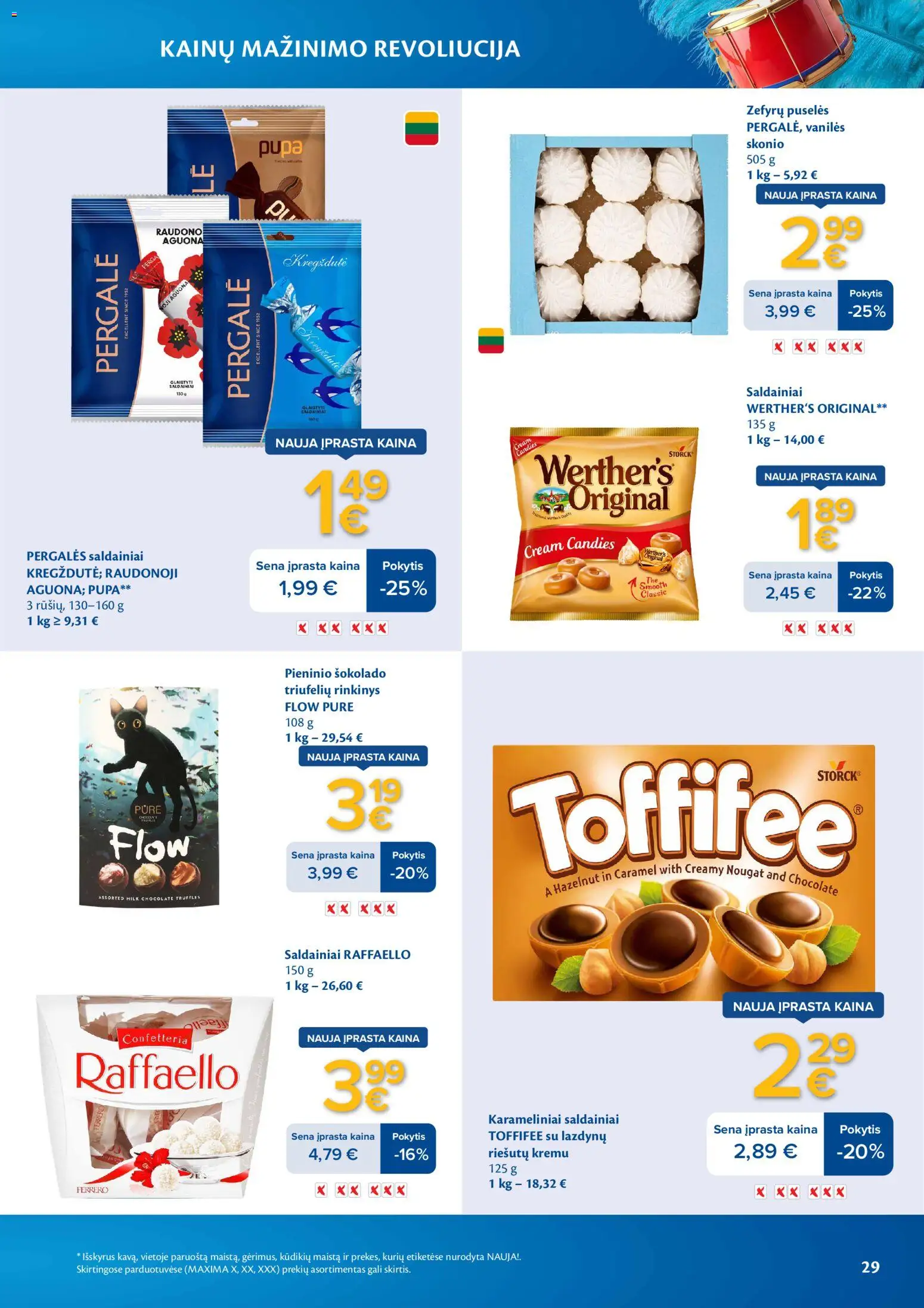 MAXIMA akcijos nuo 03.03.2026 | Puslapis: 29 | Prekių: Saldainiai