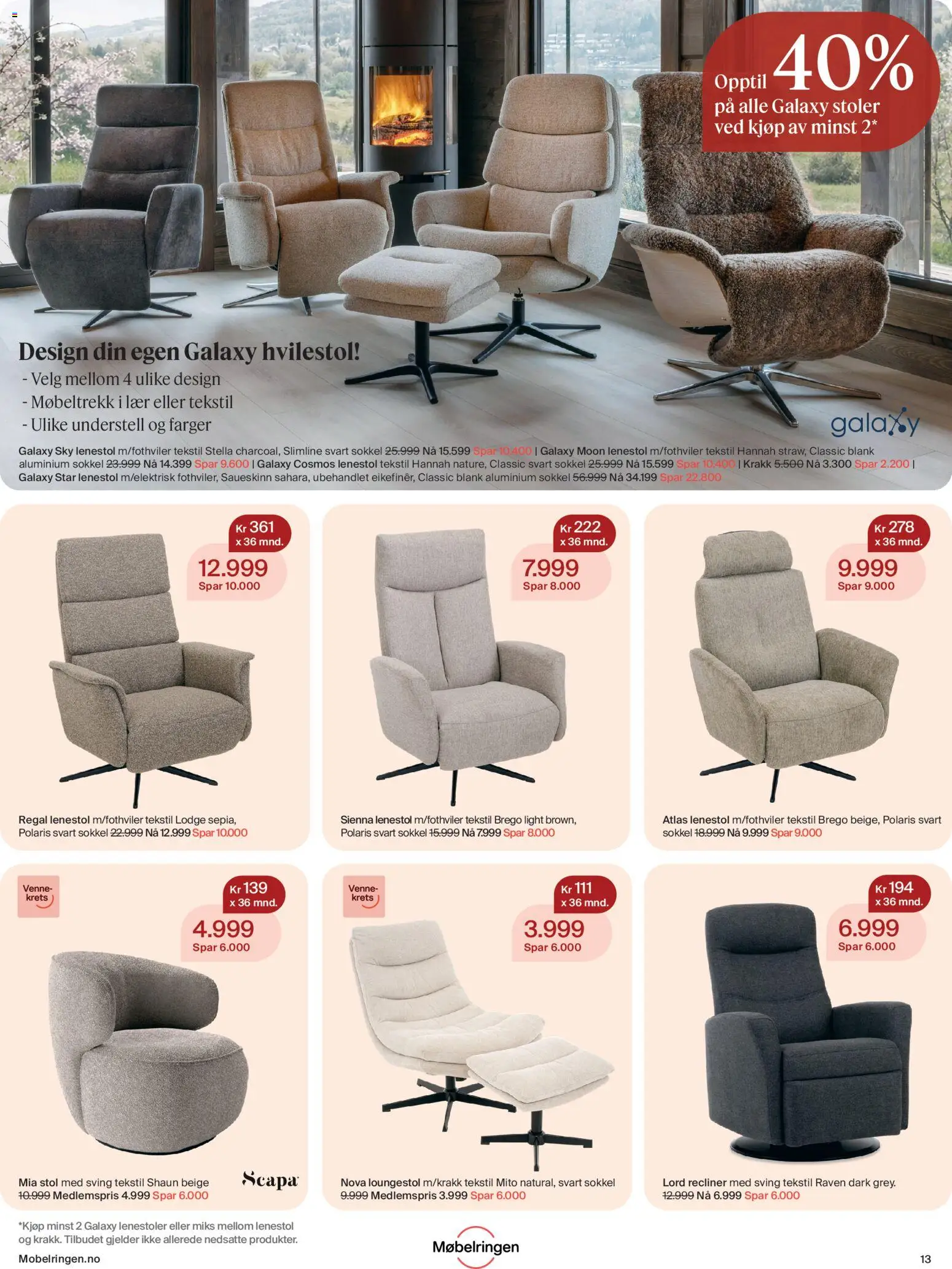 {H1} | Side: 13 | Produkter: Krakk, Hvilestol, Lenestol, Stol