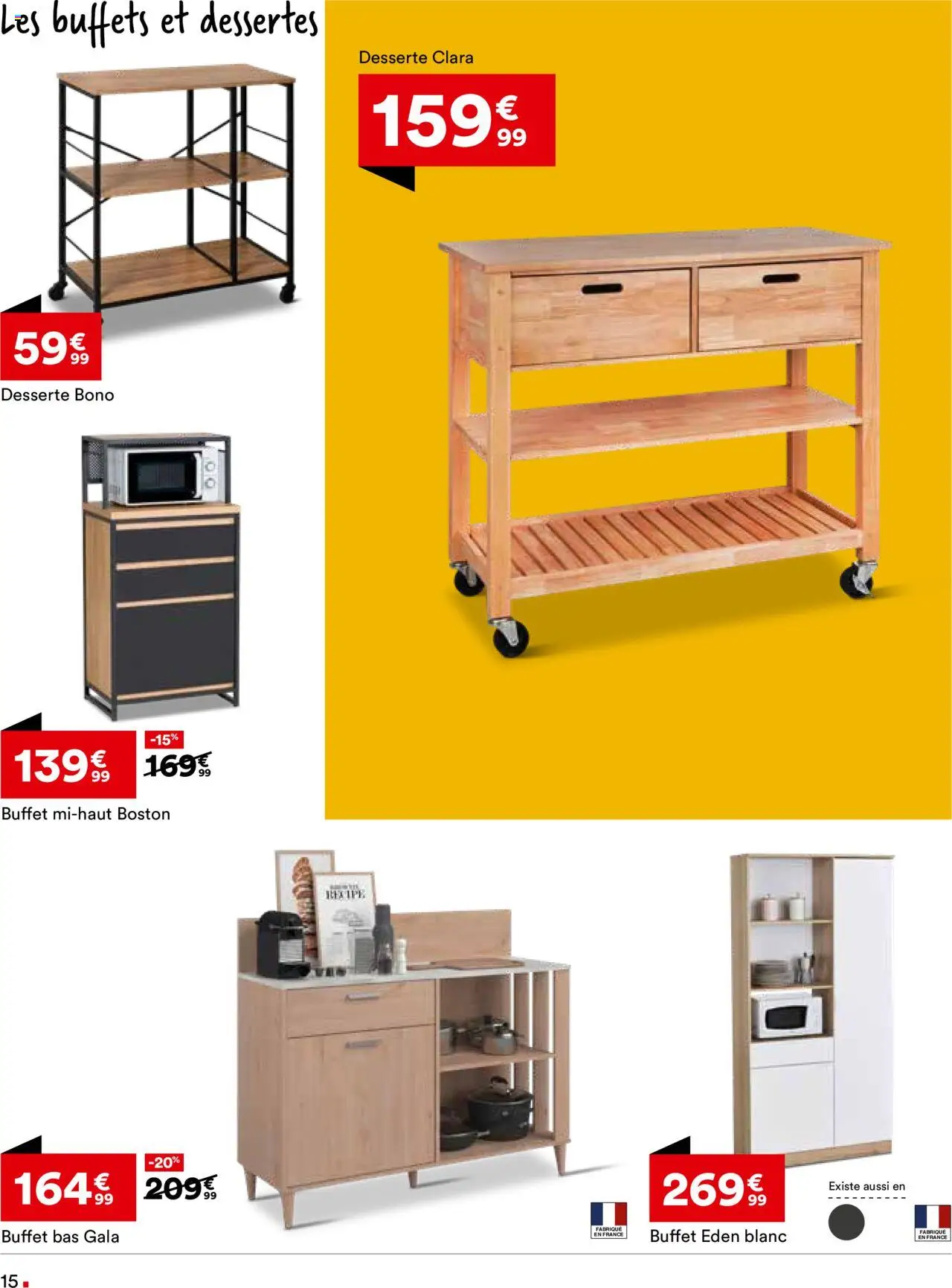  | Page: 15 | Produits: Buffet