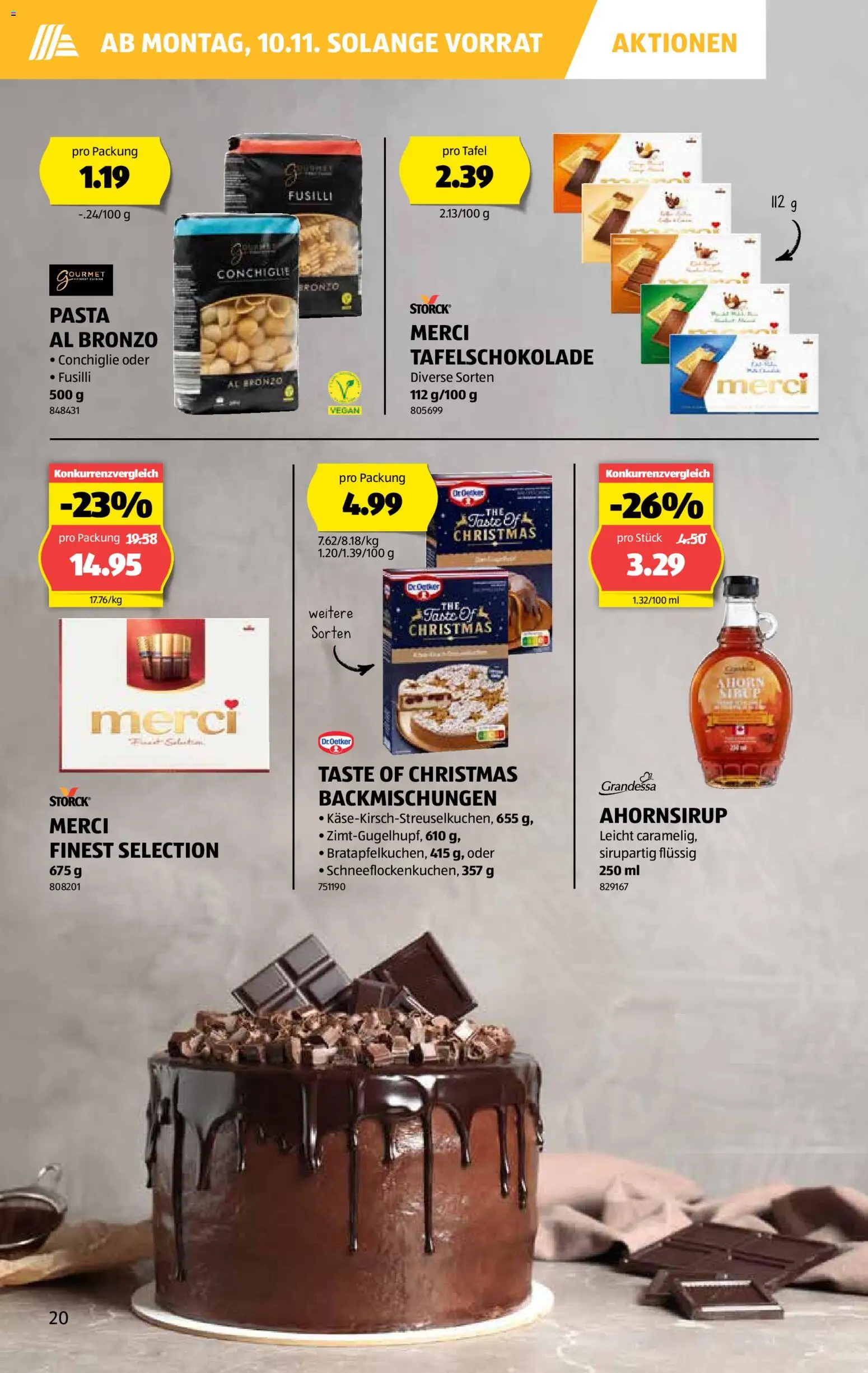 Aldi Aktionen – gültig ab 06.11.2025 | Seite: 21 | Produkte: Pasta