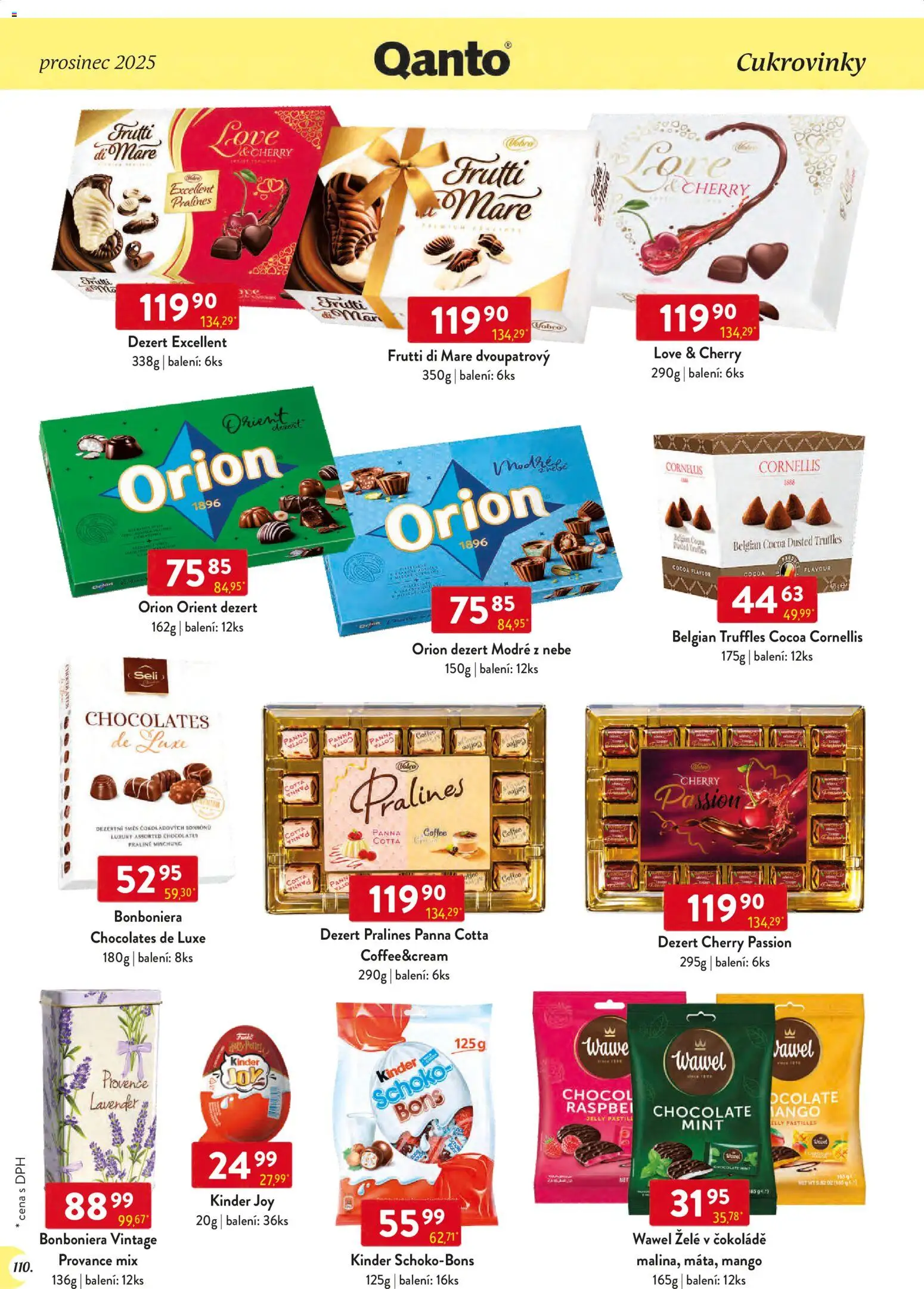 Astur & Qanto leták - Velkoobchod 12/2025 od 01.12.2025 | Strana: 110 | Produkty: Mango, Panna cotta, Truffles, Kinder
