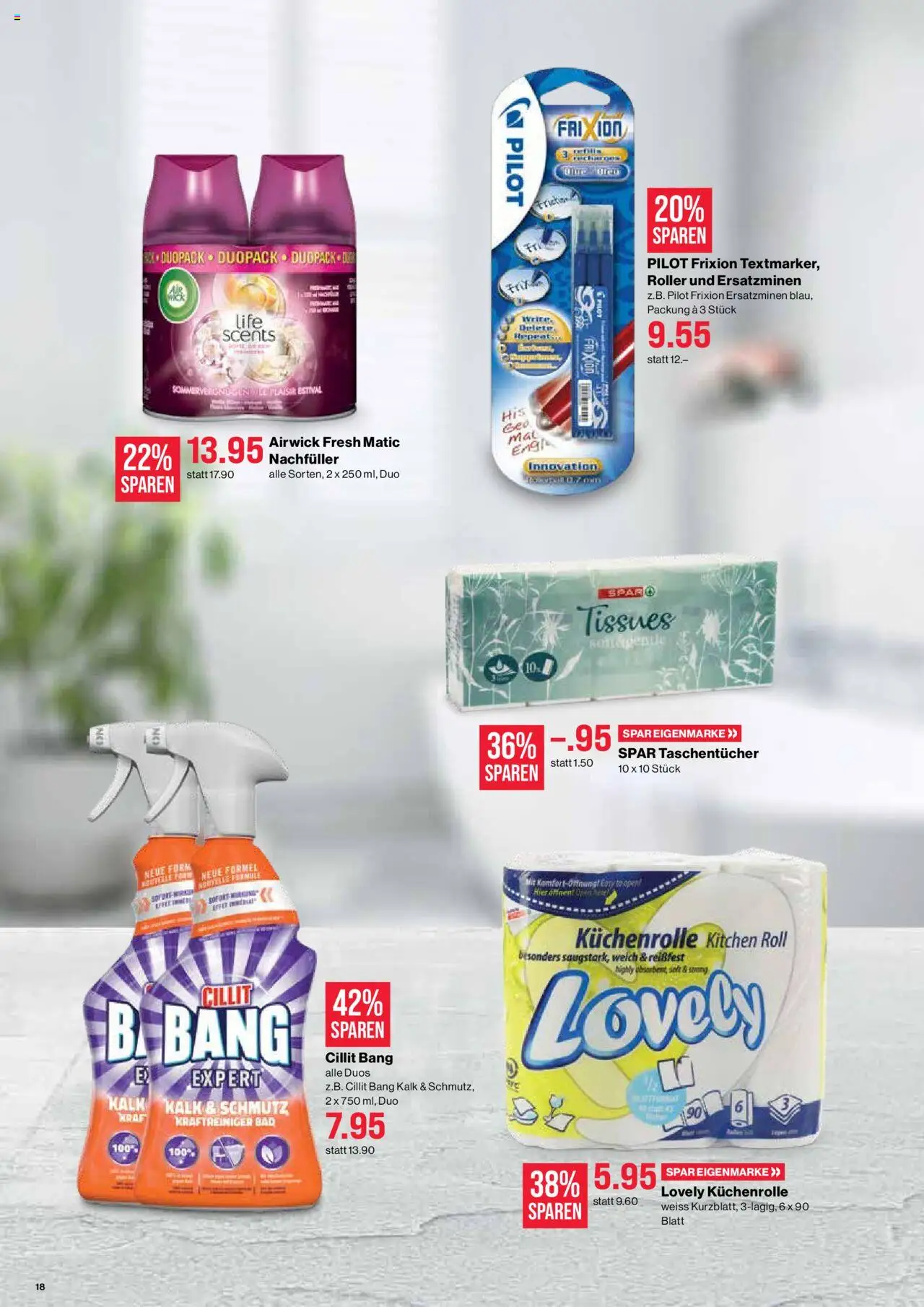 SPAR Aktionen ab 07.08.2025 | Seite: 18 | Produkte: Küchenrolle, Bad
