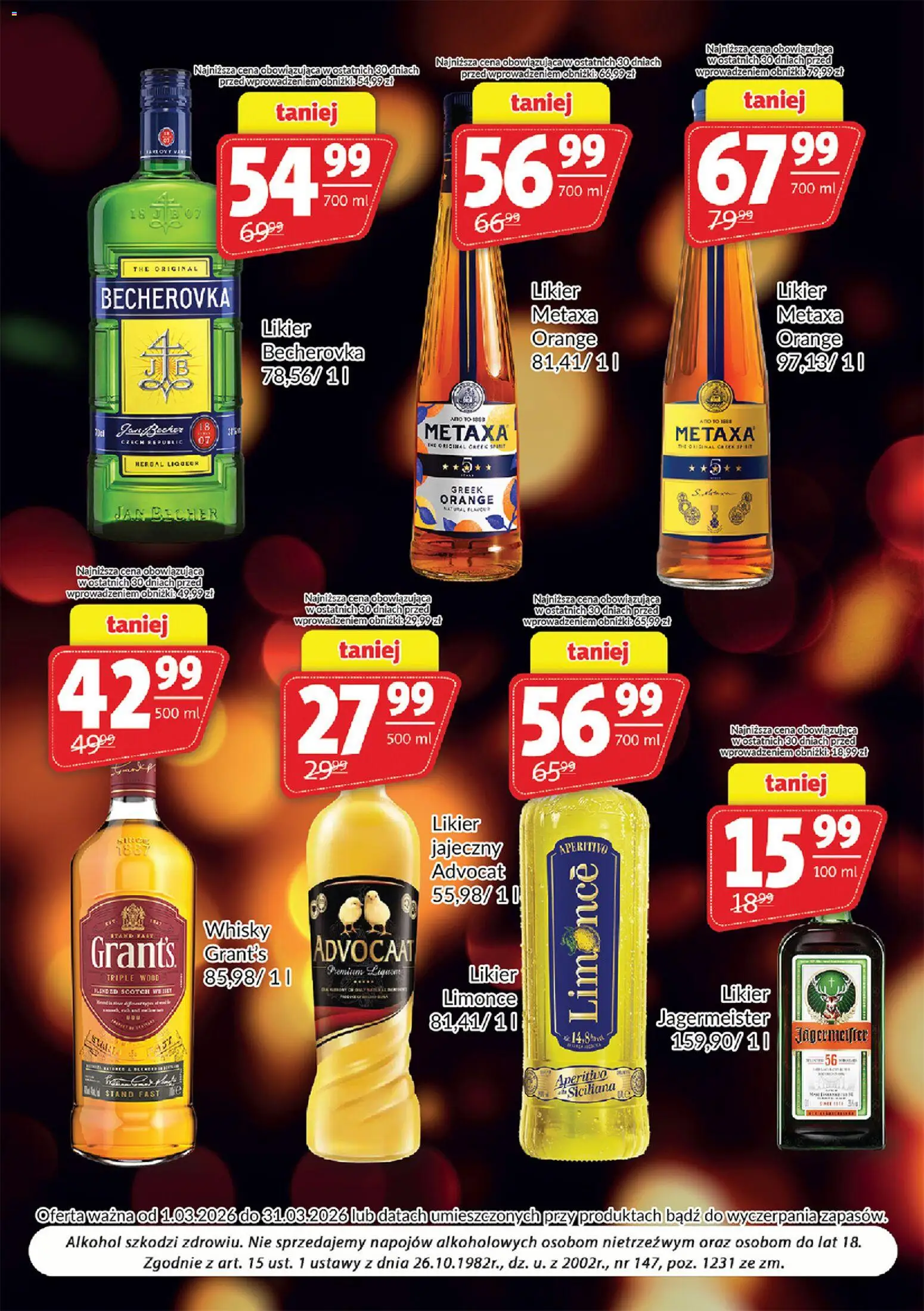 Prim Market gazetka - Oferta alkoholowa od 01.03.2026 | Strona: 4 | Produkty: Grant's, Metaxa, Alkohol, Whisky